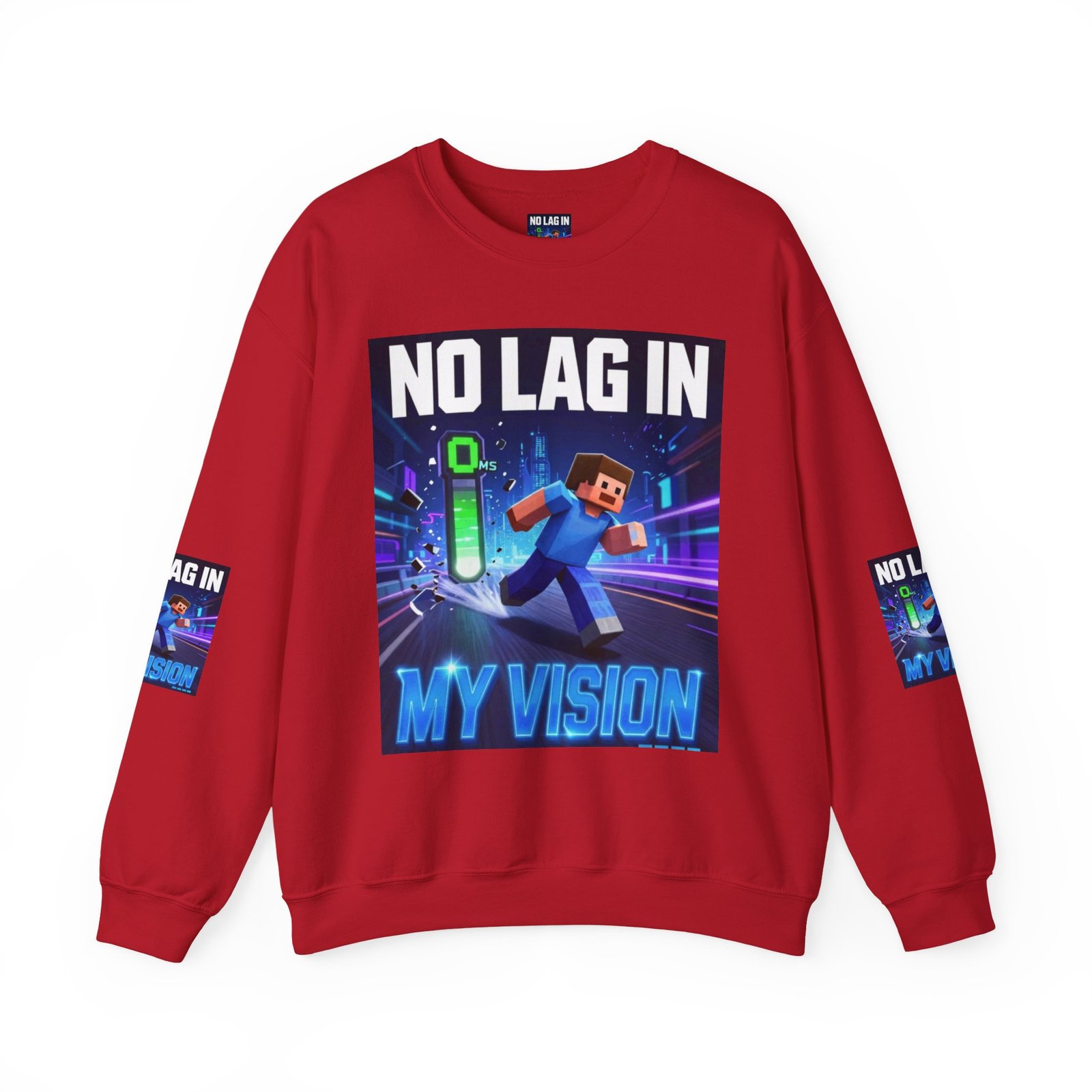No Lag In My Vision Sweatshirt — Gamer Graphic Crewneck - Image 53