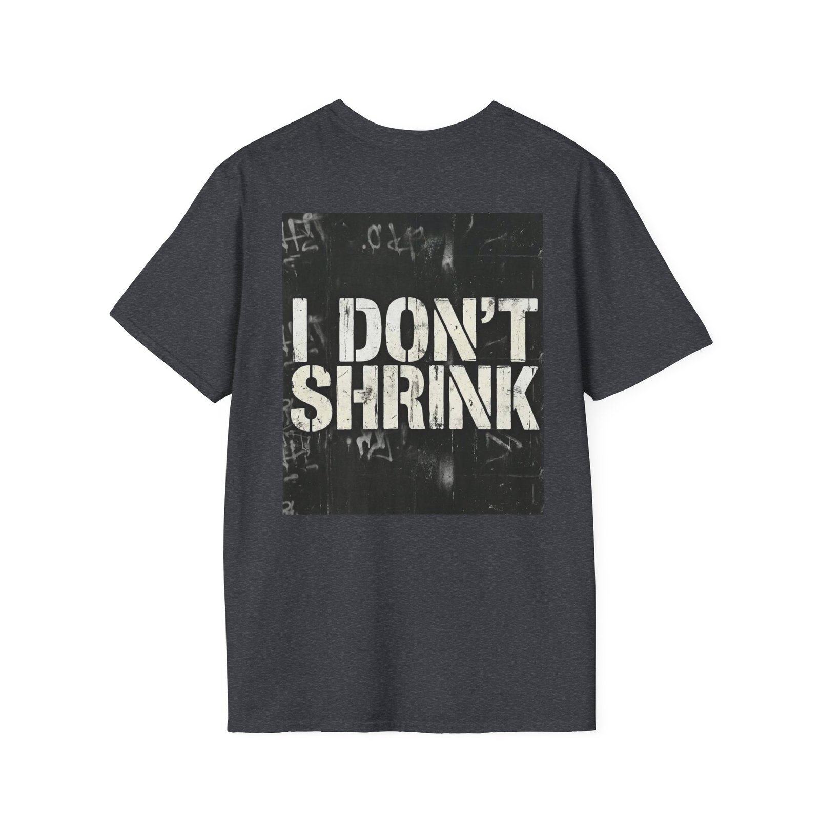 I Don't Shrink T-Shirt — Vintage Stencil Graphic Tee - Image 40