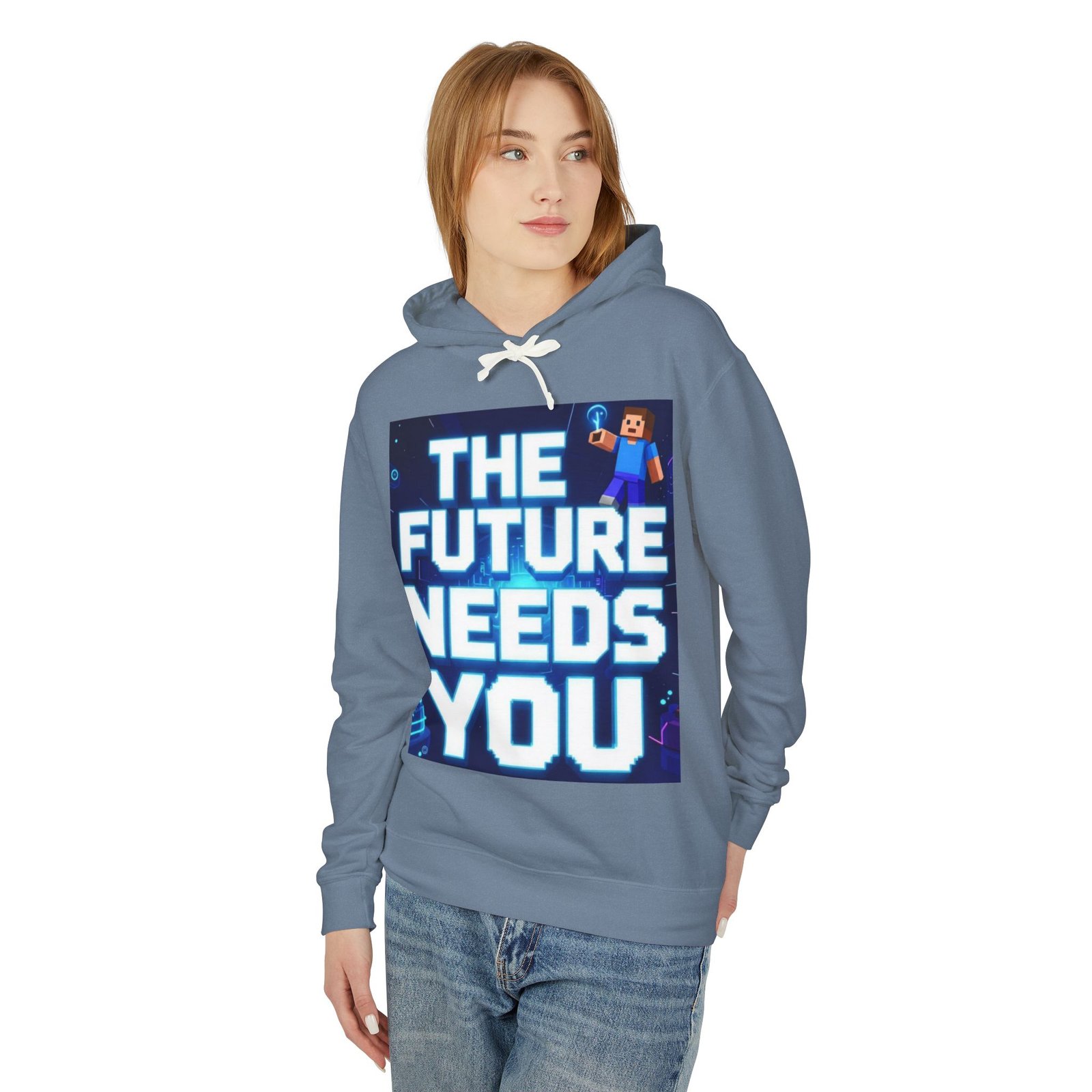 Hoodie — "The Future Needs You" Motivational Graphic Hoodie - Image 35