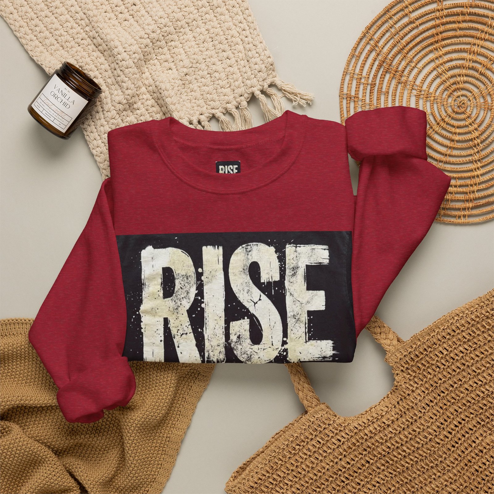 Crewneck Sweatshirt — "RISE WITHOUT PERMISSION" Bold Graphic - Image 52