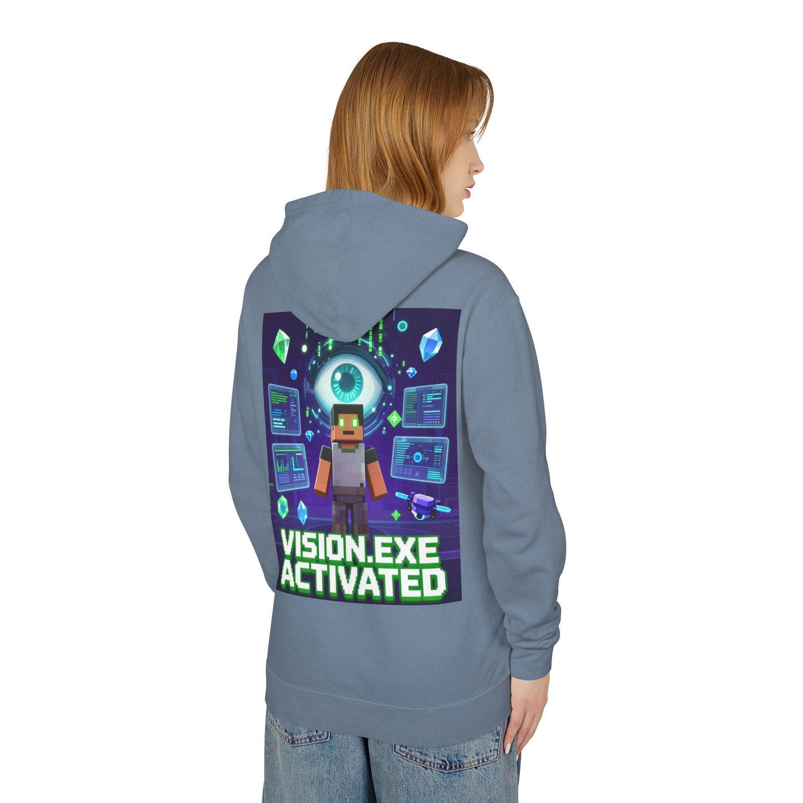 Vision.exe Activated Hoodie — Retro Gamer Tech Graphic Sweatshirt - Image 36
