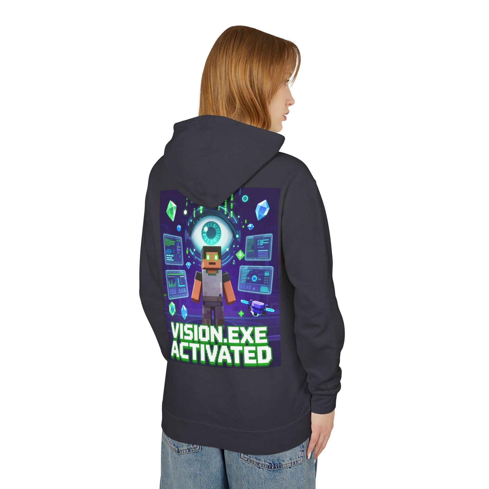 Vision.exe Activated Hoodie — Retro Gamer Tech Graphic Sweatshirt - Image 40