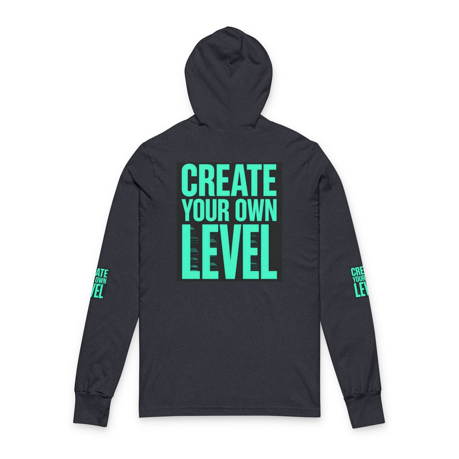 Create Your Own Level Hooded Long Sleeve Tee - Image 12