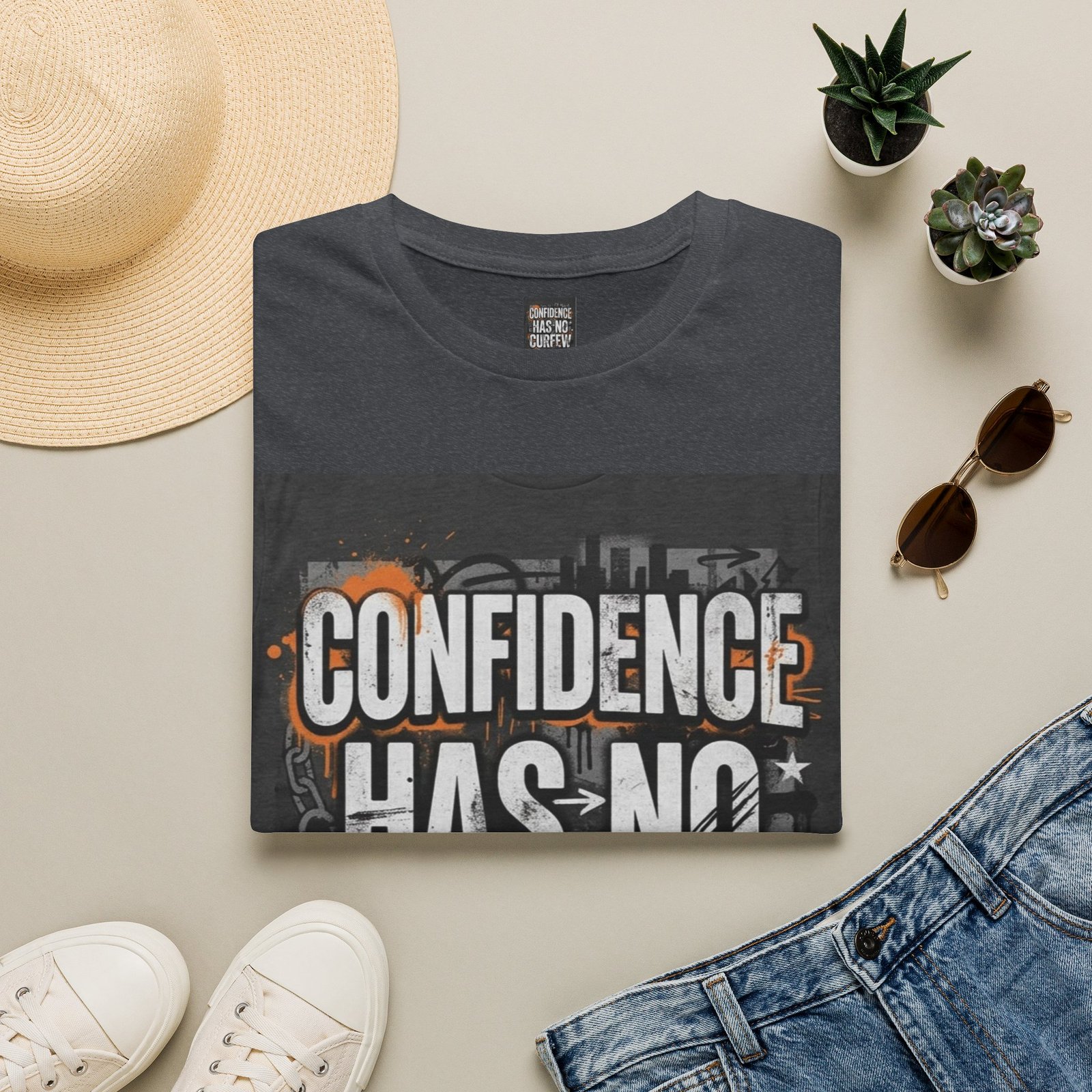 Confidence Has No Curfew T-Shirt — Empowering Urban Graphic Tee - Image 37