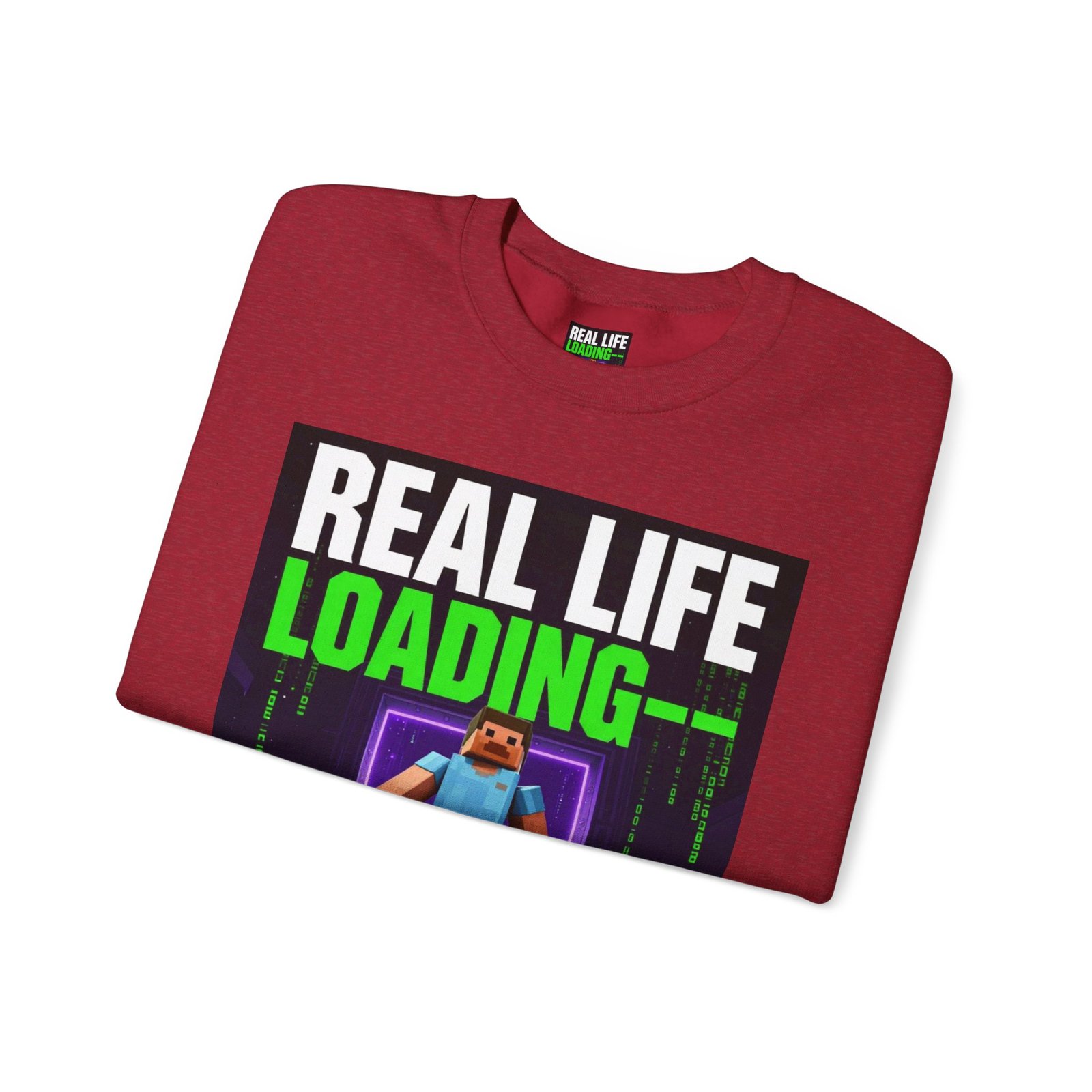 Crewneck Sweatshirt — "Real Life Loading 85%" Gamer Graphic Pullover - Image 51