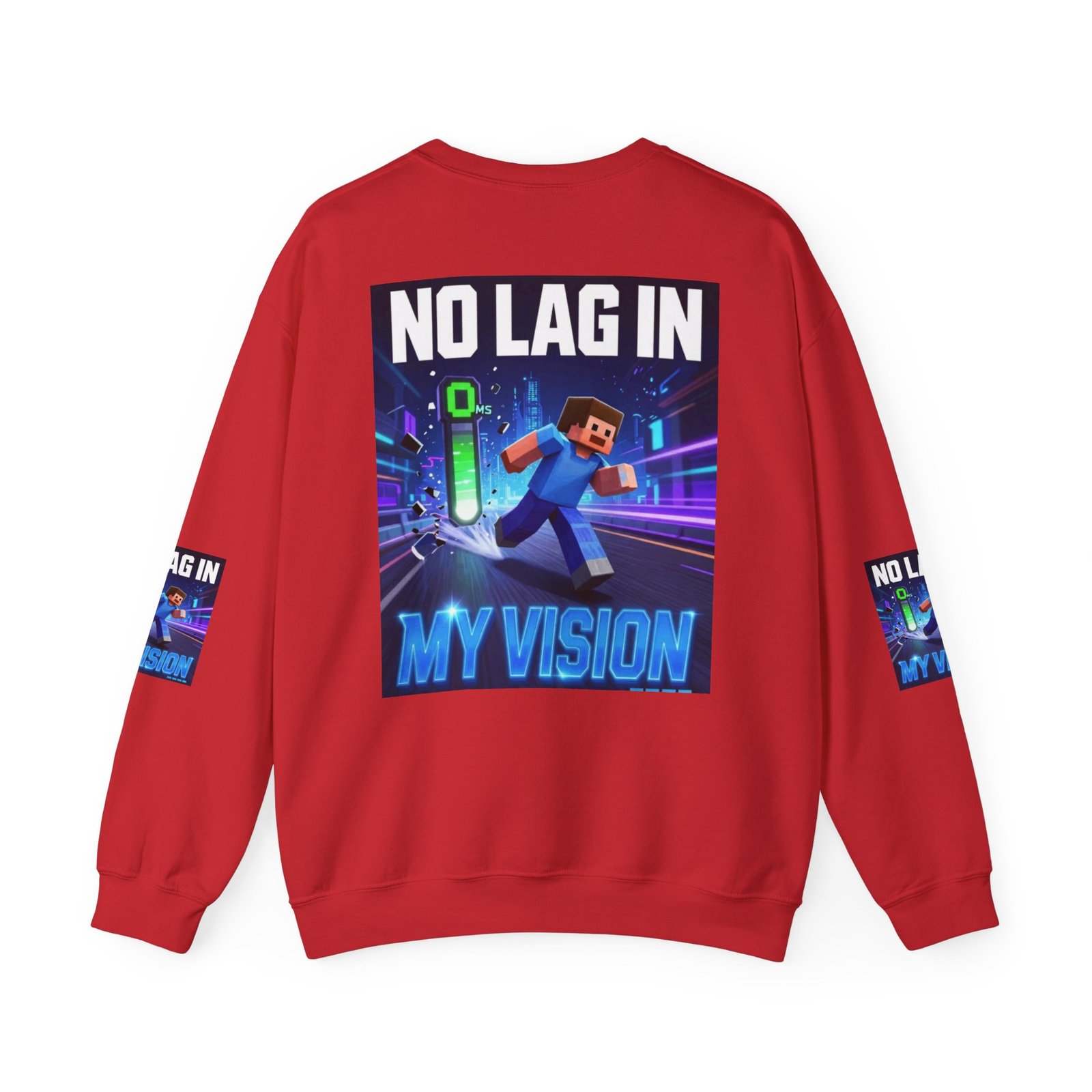 No Lag In My Vision Sweatshirt — Gamer Graphic Crewneck - Image 46