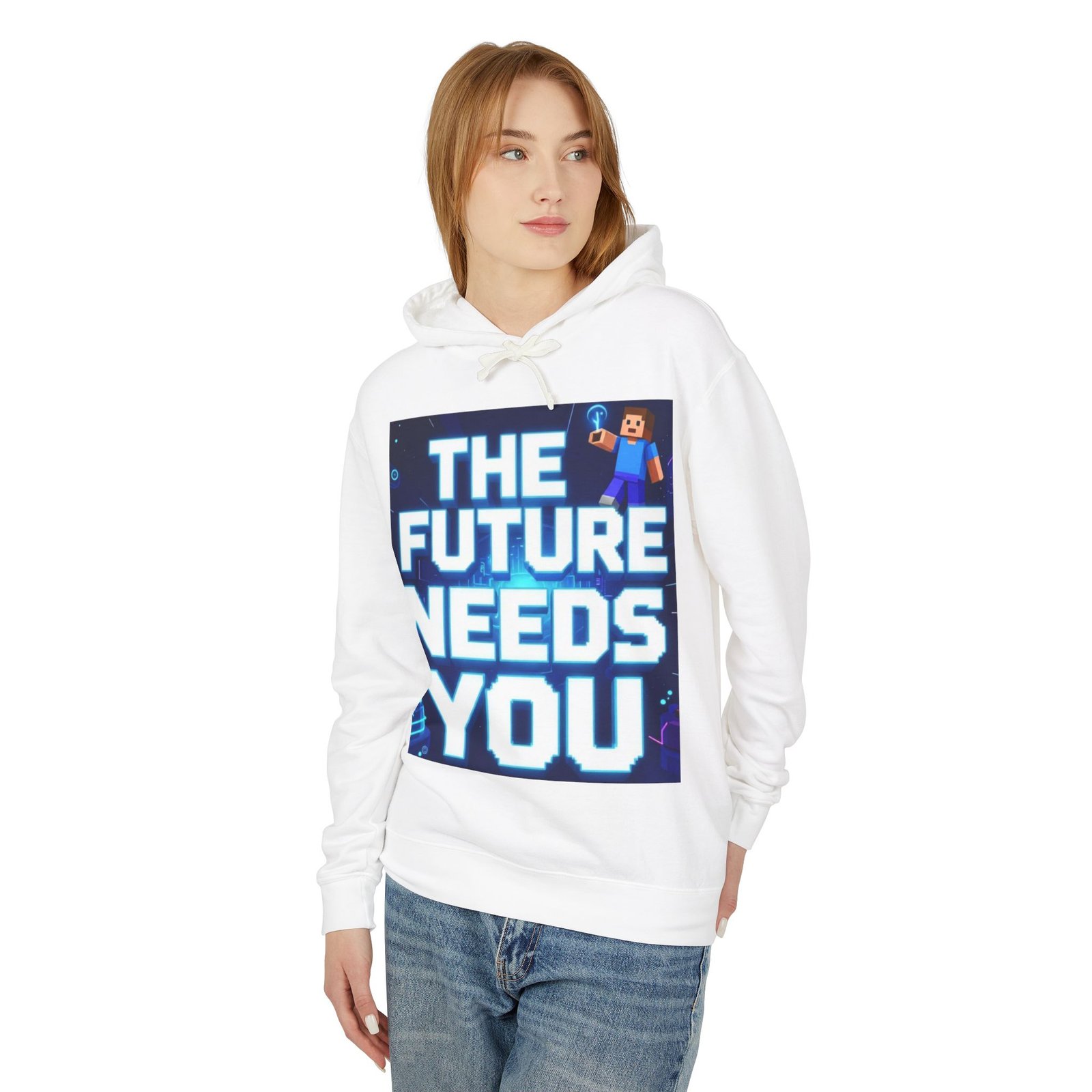 Hoodie — "The Future Needs You" Motivational Graphic Hoodie - Image 7