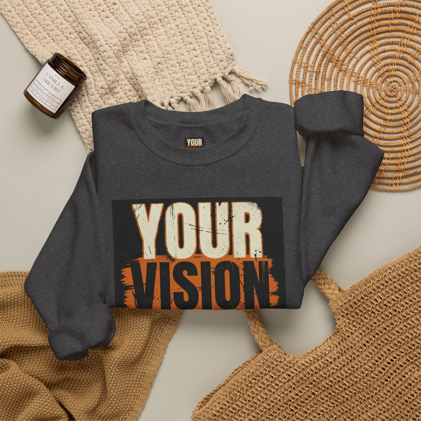Crewneck Sweatshirt — “Your Vision Is Valid” Inspirational Graphic - Image 36