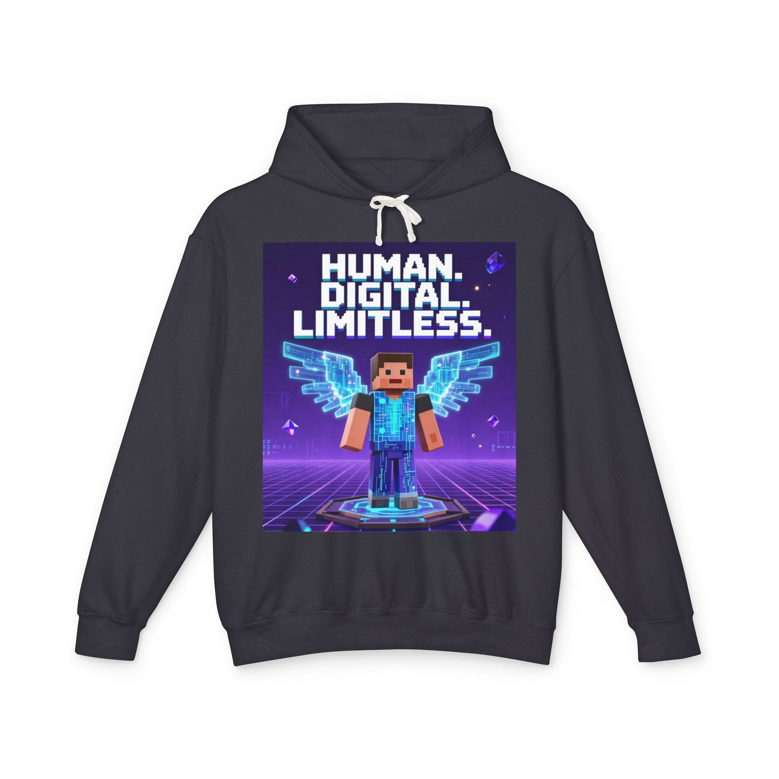Digital Angel Hoodie — "Human. Digital. Limitless." Gamer Sweatshirt - Image 37