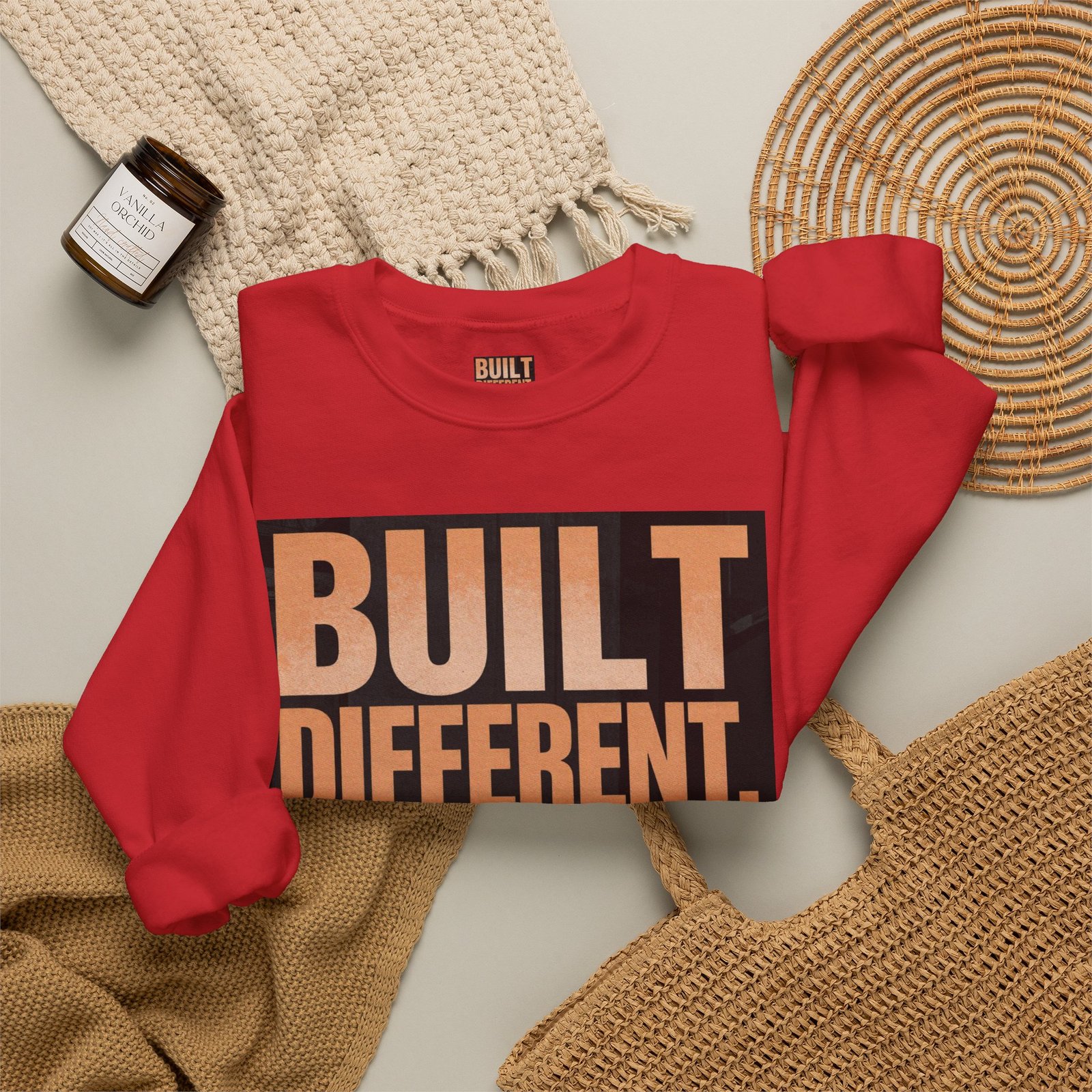 Built Different Crewneck Sweatshirt — "Built Different. Moving Different." Graphic Pullover - Image 48