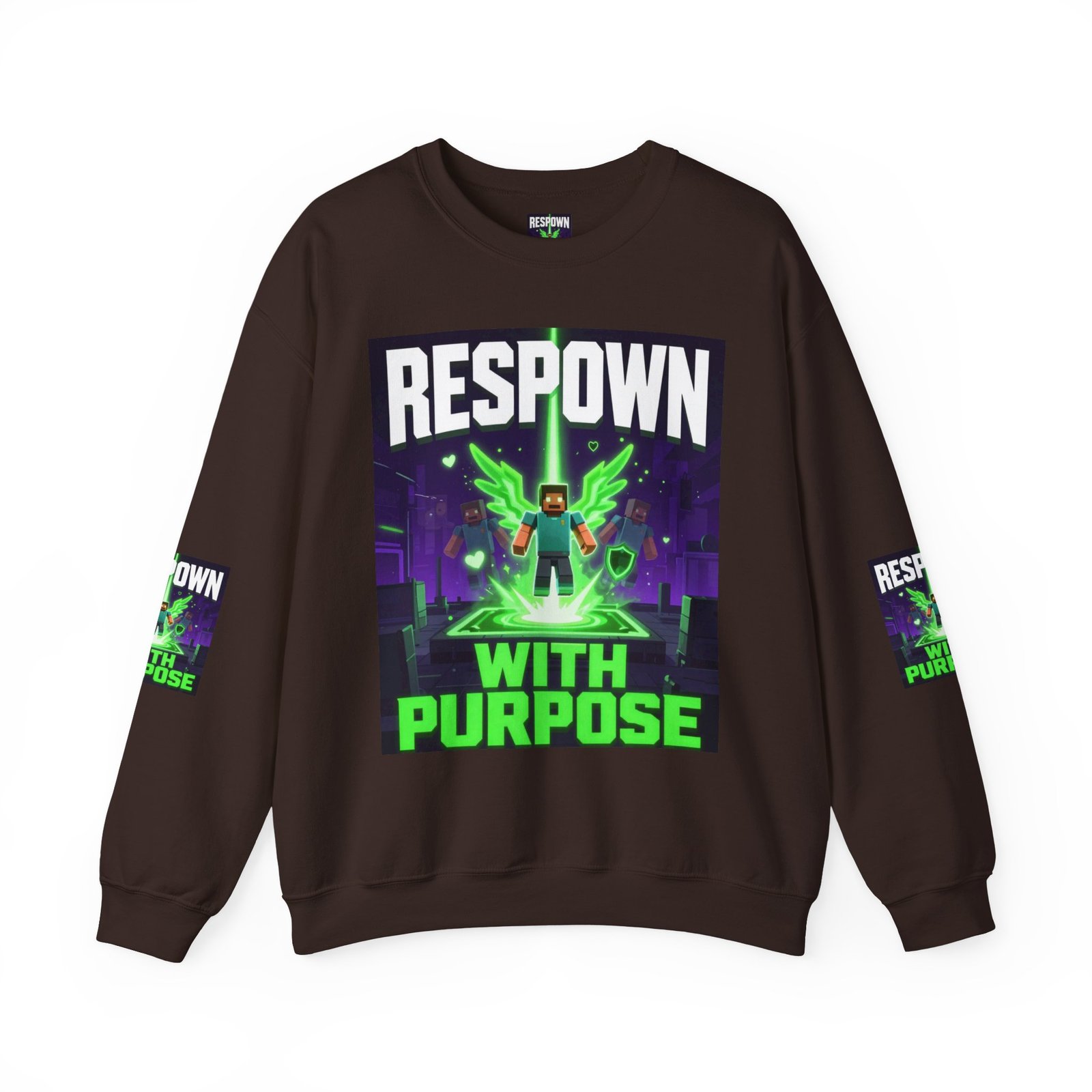 Respawn With Purpose Crewneck Sweatshirt — Gaming Graphic Pullover - Image 25
