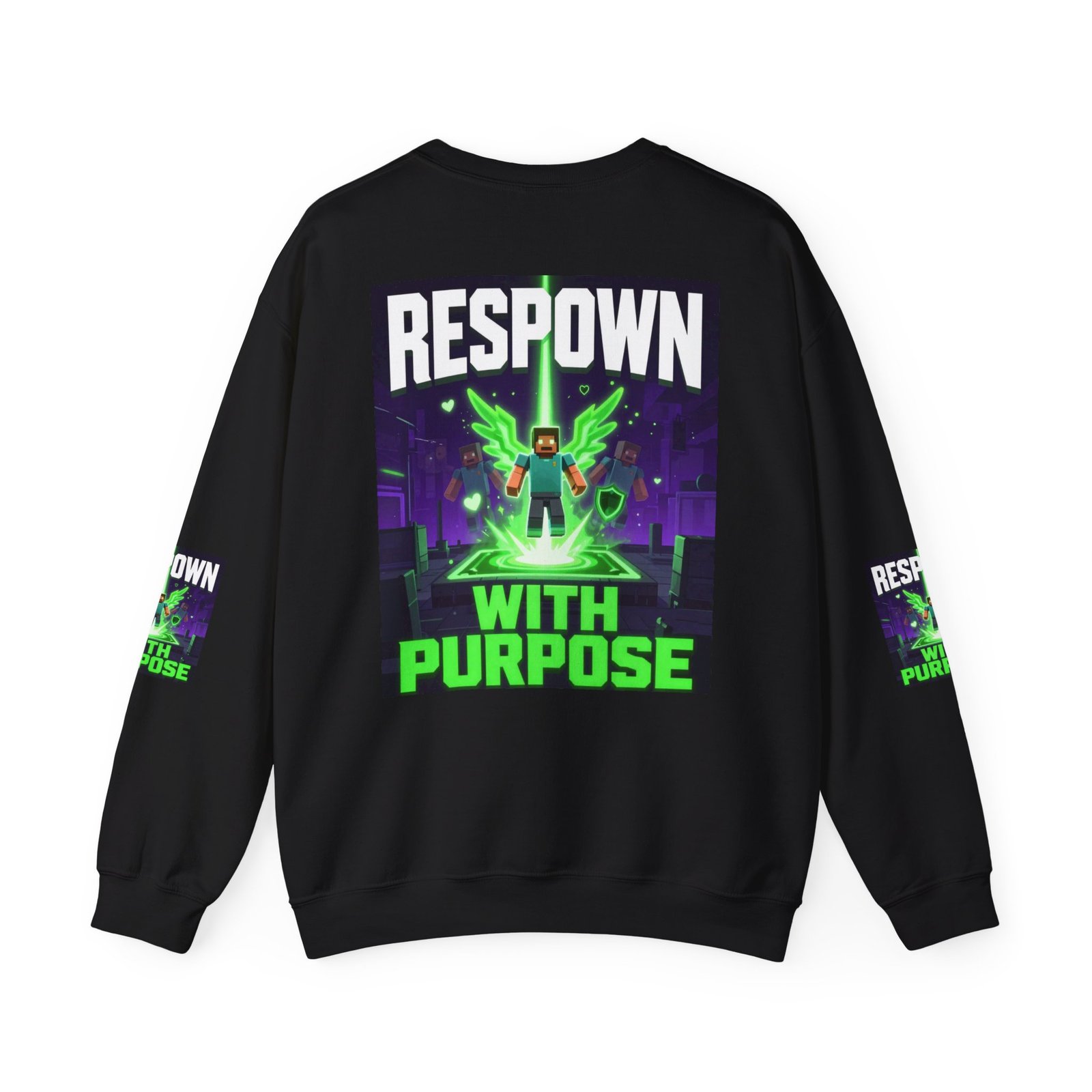 Respawn With Purpose Crewneck Sweatshirt — Gaming Graphic Pullover - Image 18