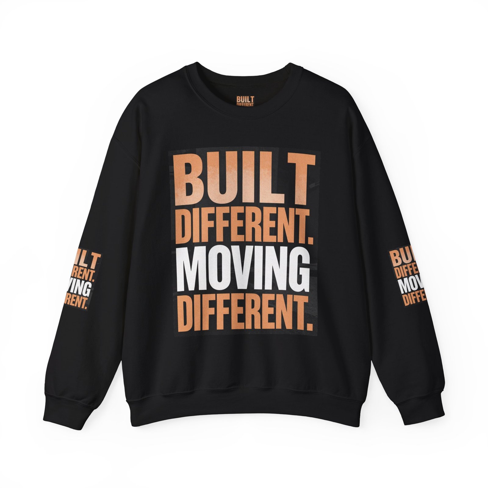 Built Different Crewneck Sweatshirt — "Built Different. Moving Different." Graphic Pullover - Image 17