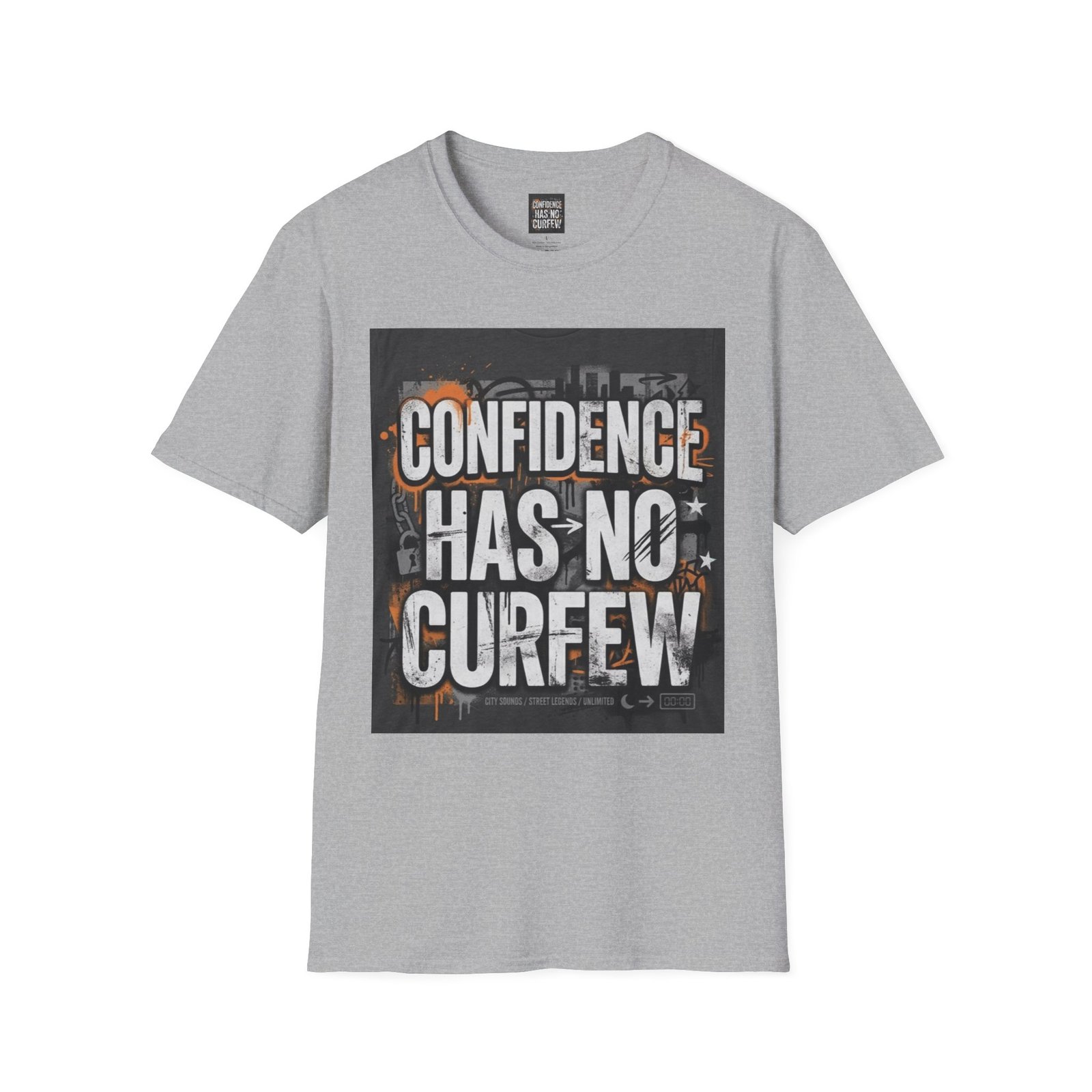 Confidence Has No Curfew T-Shirt — Empowering Urban Graphic Tee - Image 15