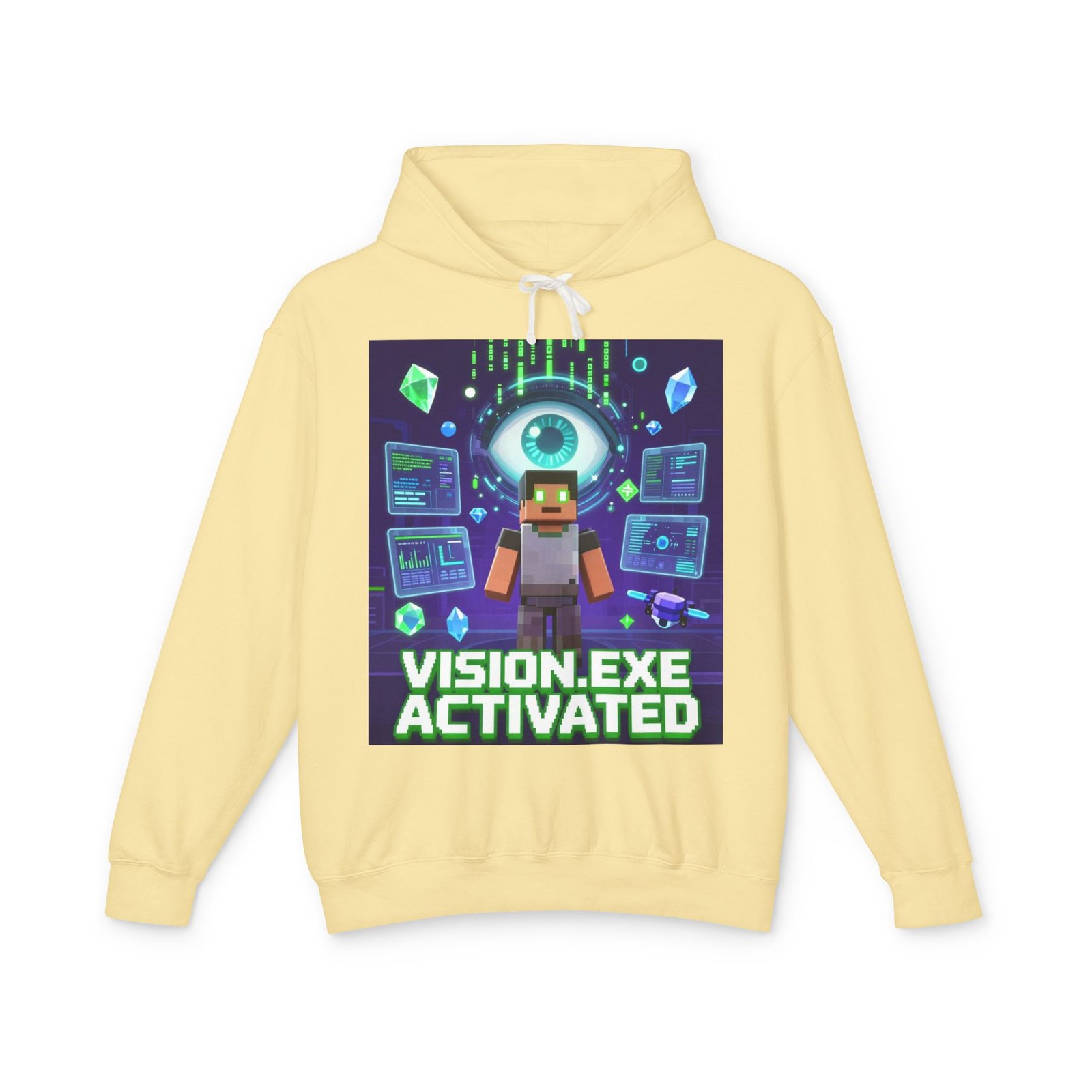 Vision.exe Activated Hoodie — Retro Gamer Tech Graphic Sweatshirt - Image 25
