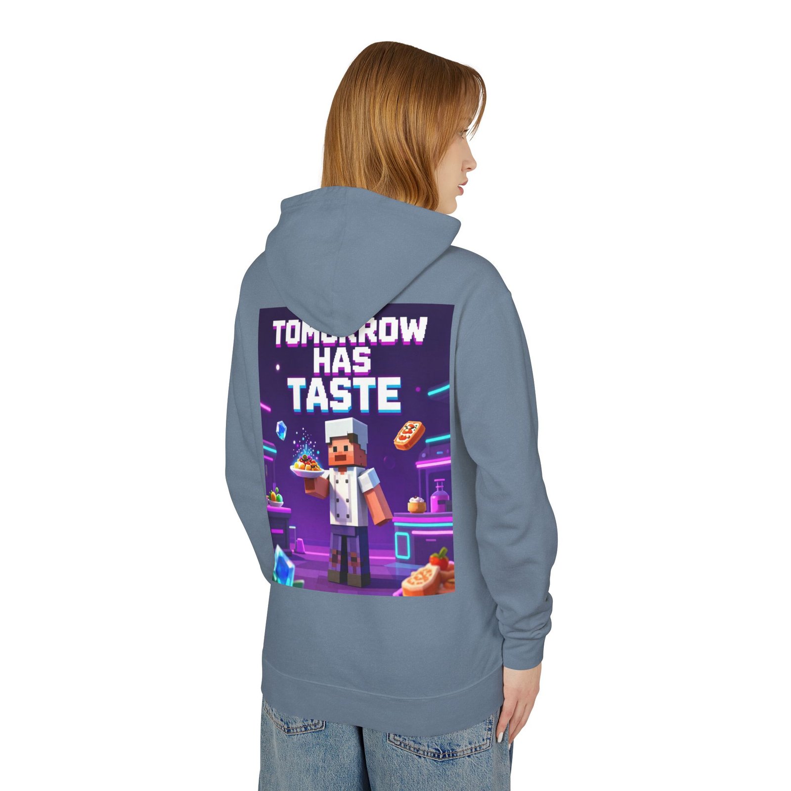Tomorrow Has Taste Hoodie — Retro Pixel Chef Gaming Sweatshirt - Image 36