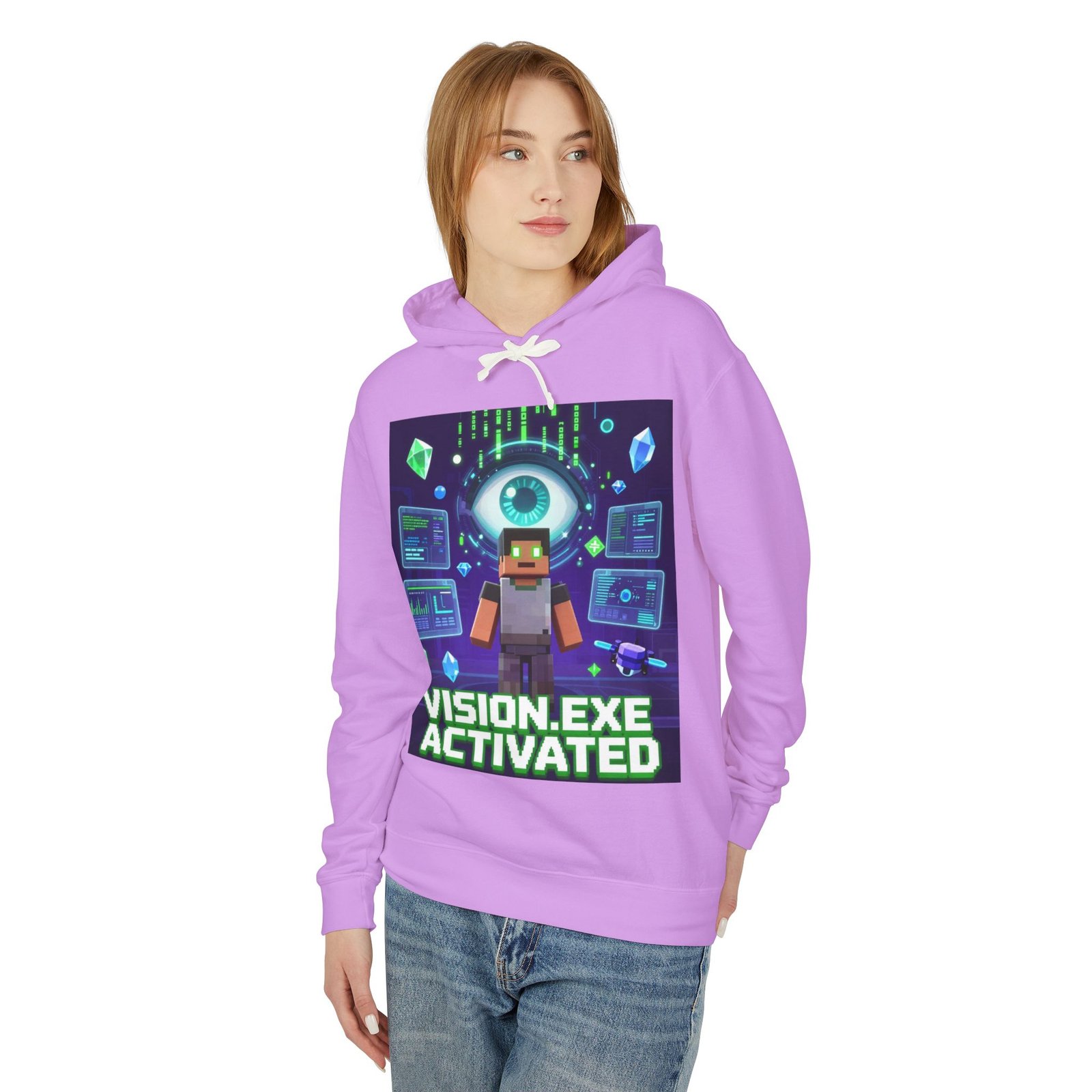 Vision.exe Activated Hoodie — Retro Gamer Tech Graphic Sweatshirt - Image 15