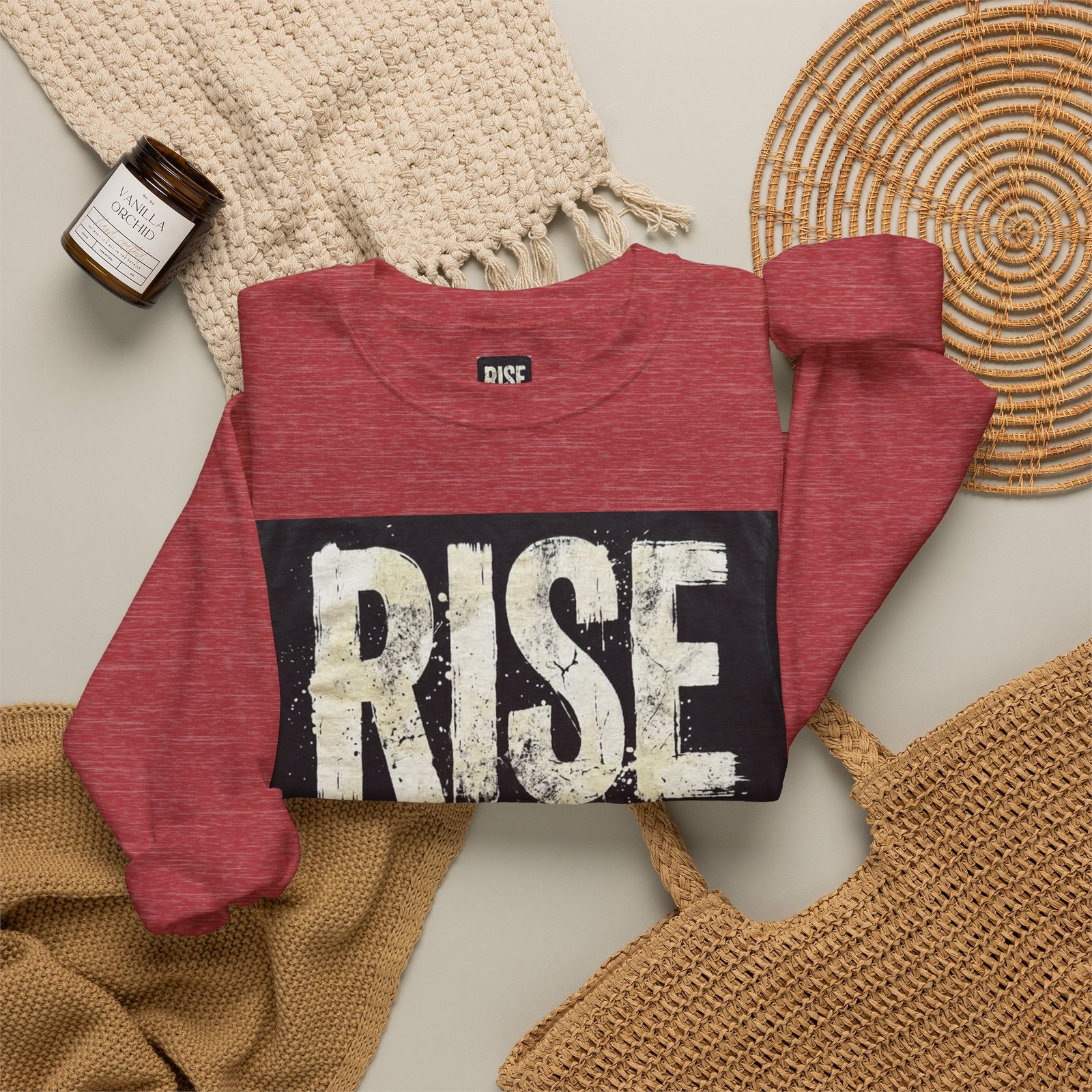 Crewneck Sweatshirt — "RISE WITHOUT PERMISSION" Bold Graphic - Image 44