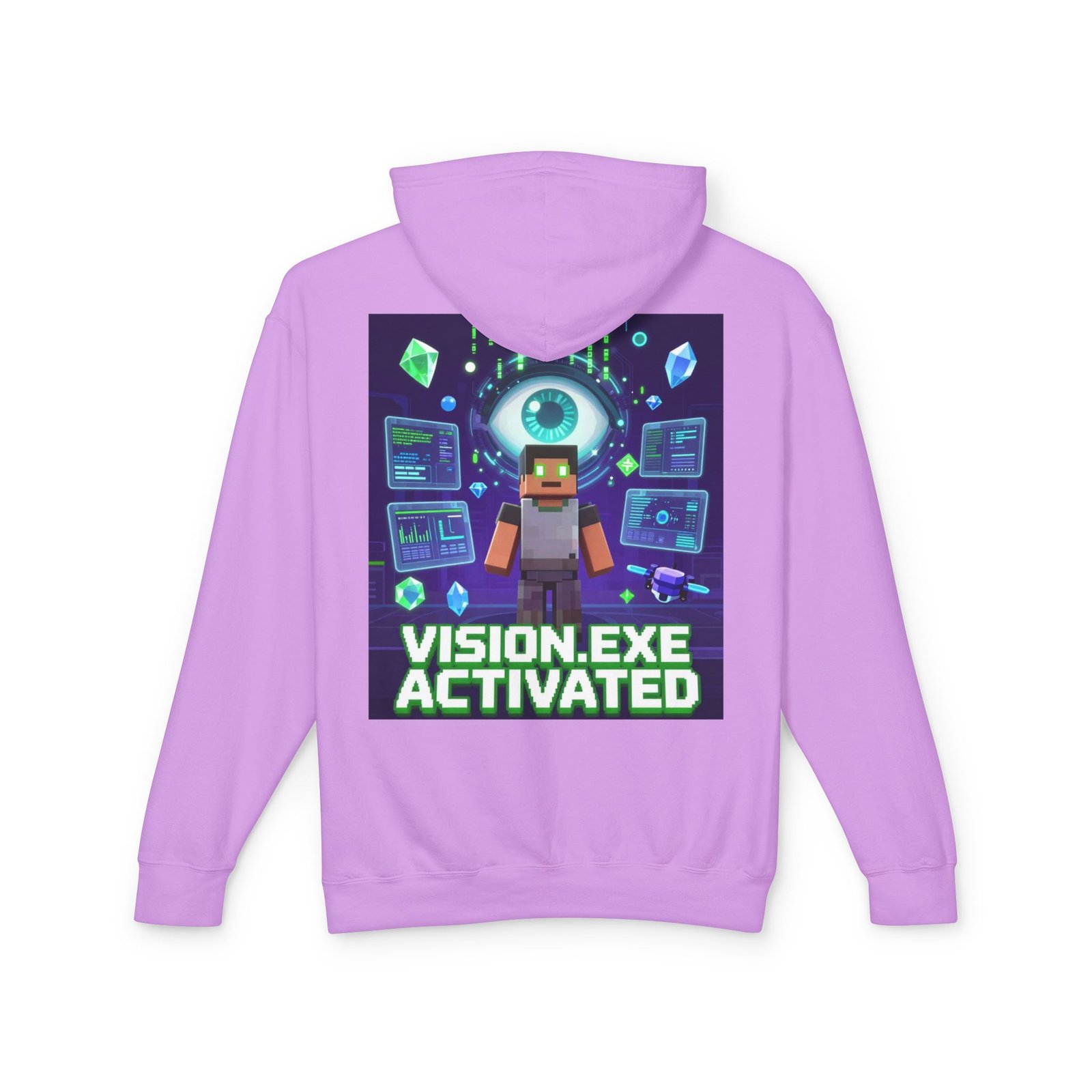 Vision.exe Activated Hoodie — Retro Gamer Tech Graphic Sweatshirt - Image 14