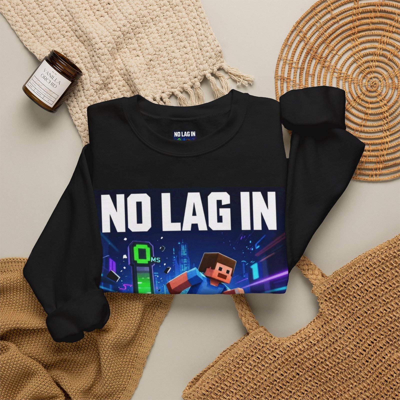 No Lag In My Vision Sweatshirt — Gamer Graphic Crewneck - Image 20