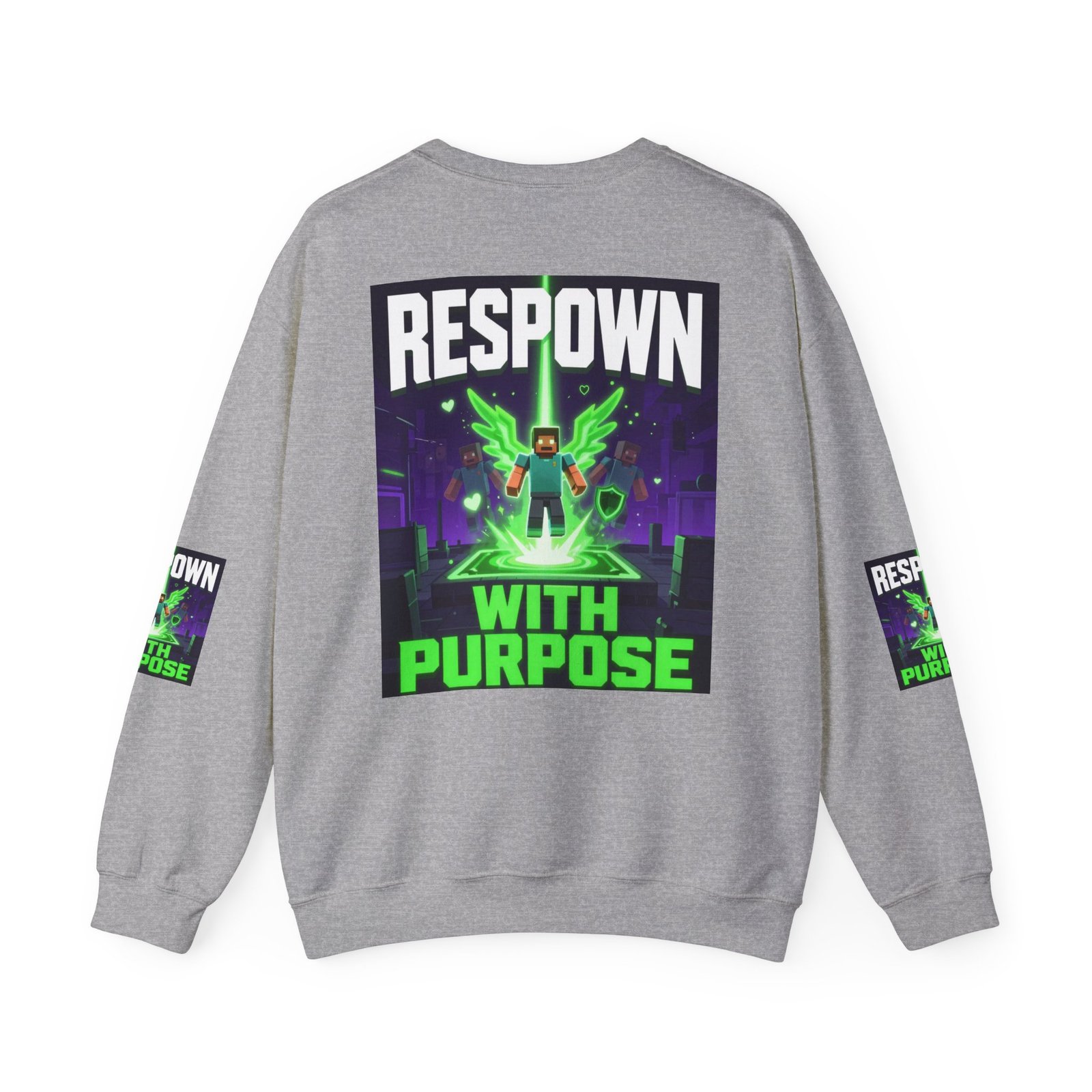 Respawn With Purpose Crewneck Sweatshirt — Gaming Graphic Pullover - Image 22