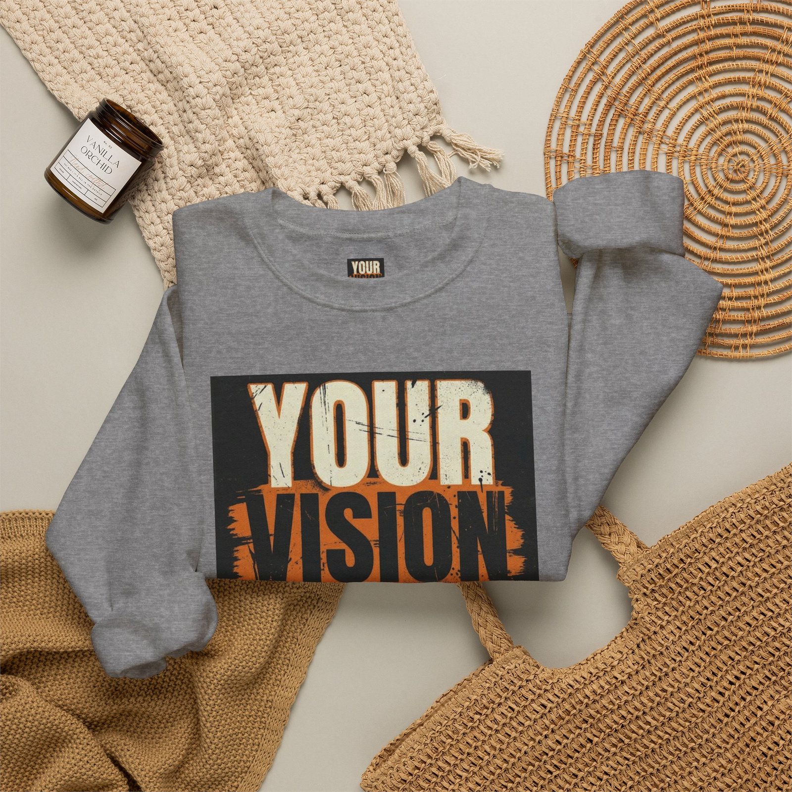 Crewneck Sweatshirt — “Your Vision Is Valid” Inspirational Graphic - Image 32