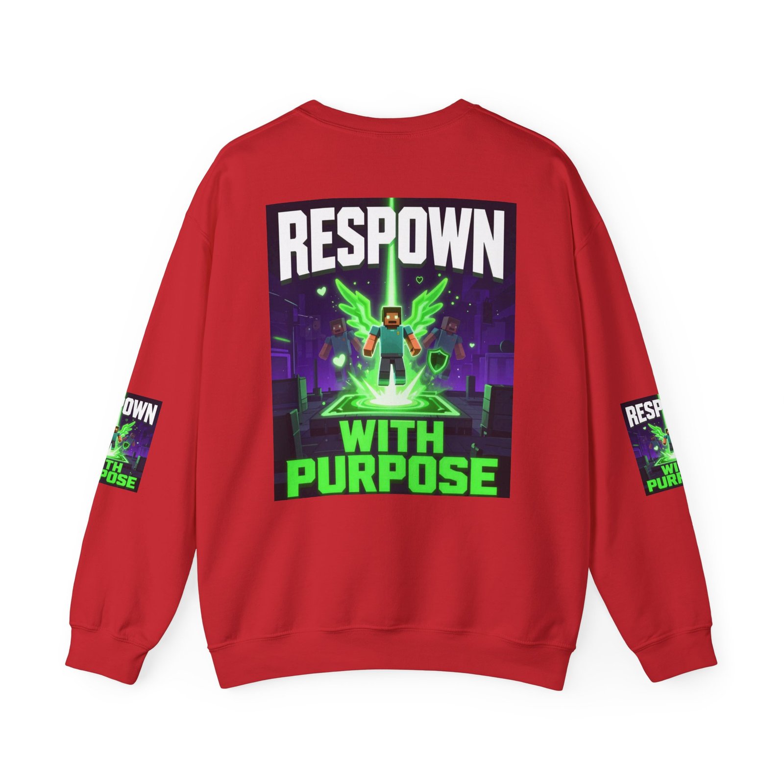 Respawn With Purpose Crewneck Sweatshirt — Gaming Graphic Pullover - Image 46
