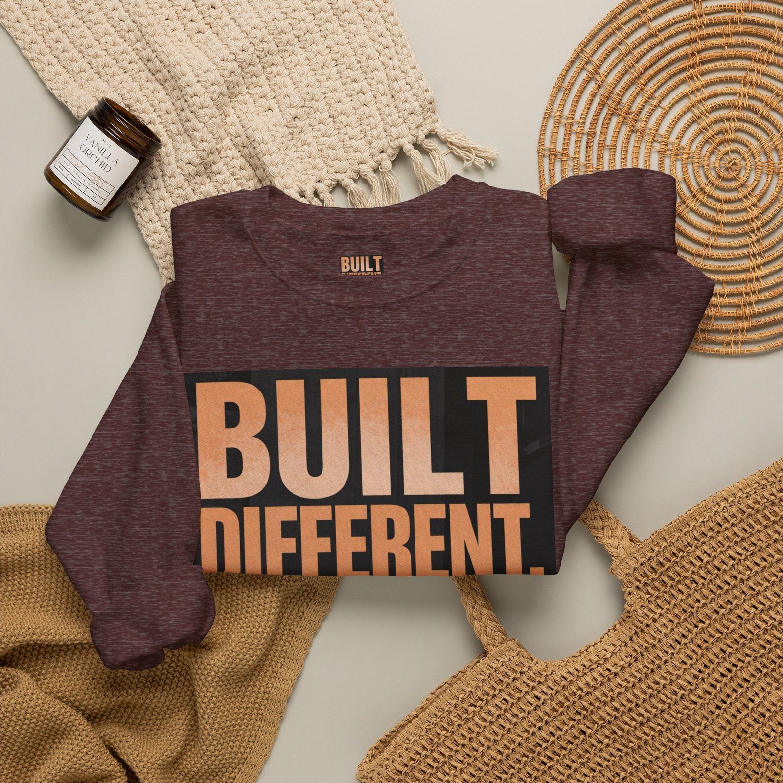 Built Different Crewneck Sweatshirt — "Built Different. Moving Different." Graphic Pullover - Image 16