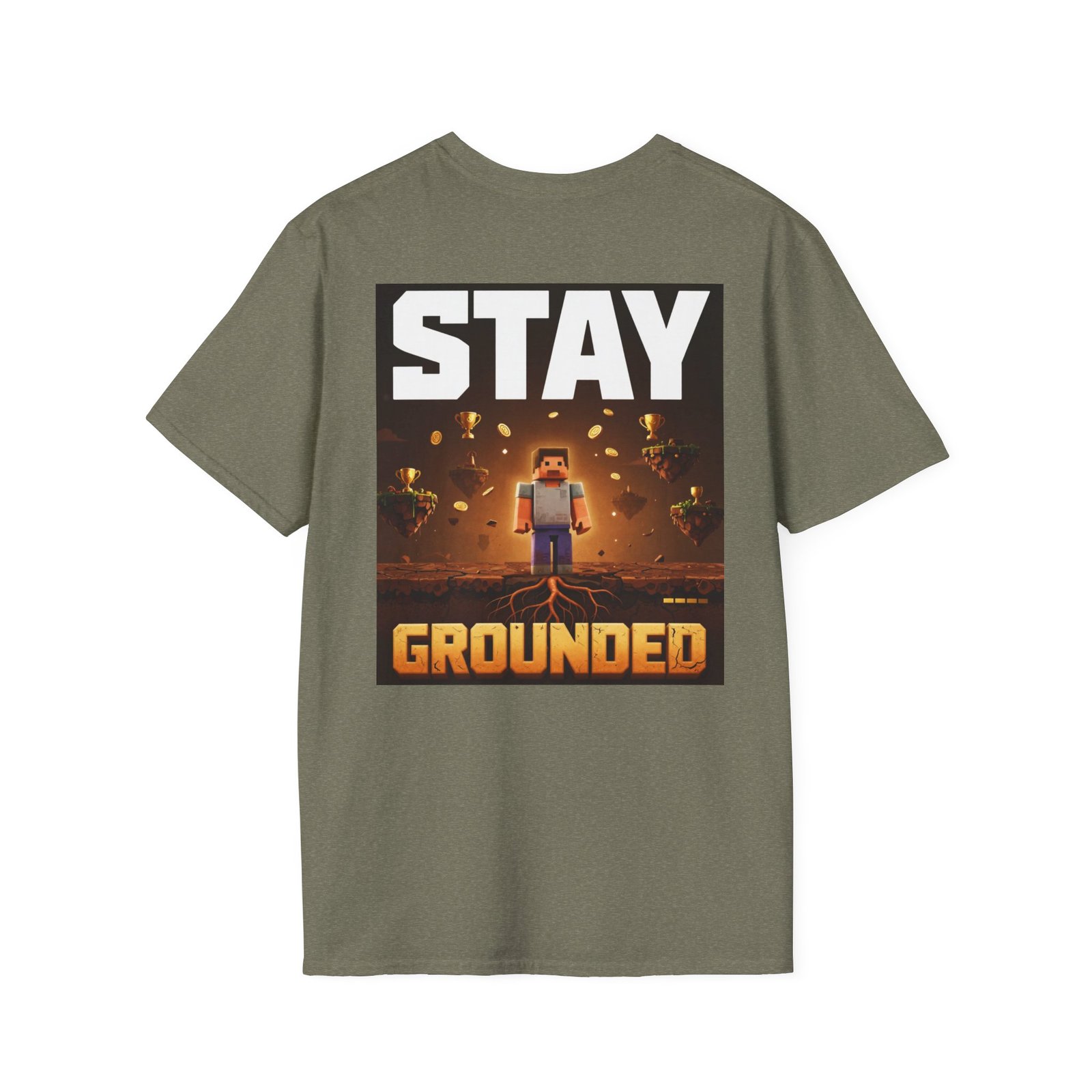 Stay Grounded T-Shirt — Minecraft-Inspired 'STAY GROUNDED' Gaming Tee - Image 20