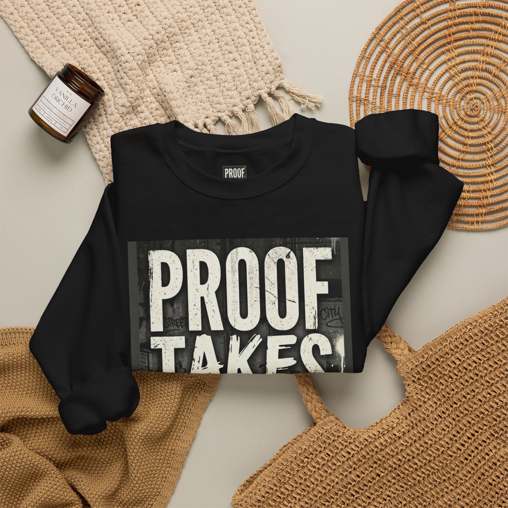 Proof Takes Time Sweatshirt — Motivational Graphic Crewneck - Image 20