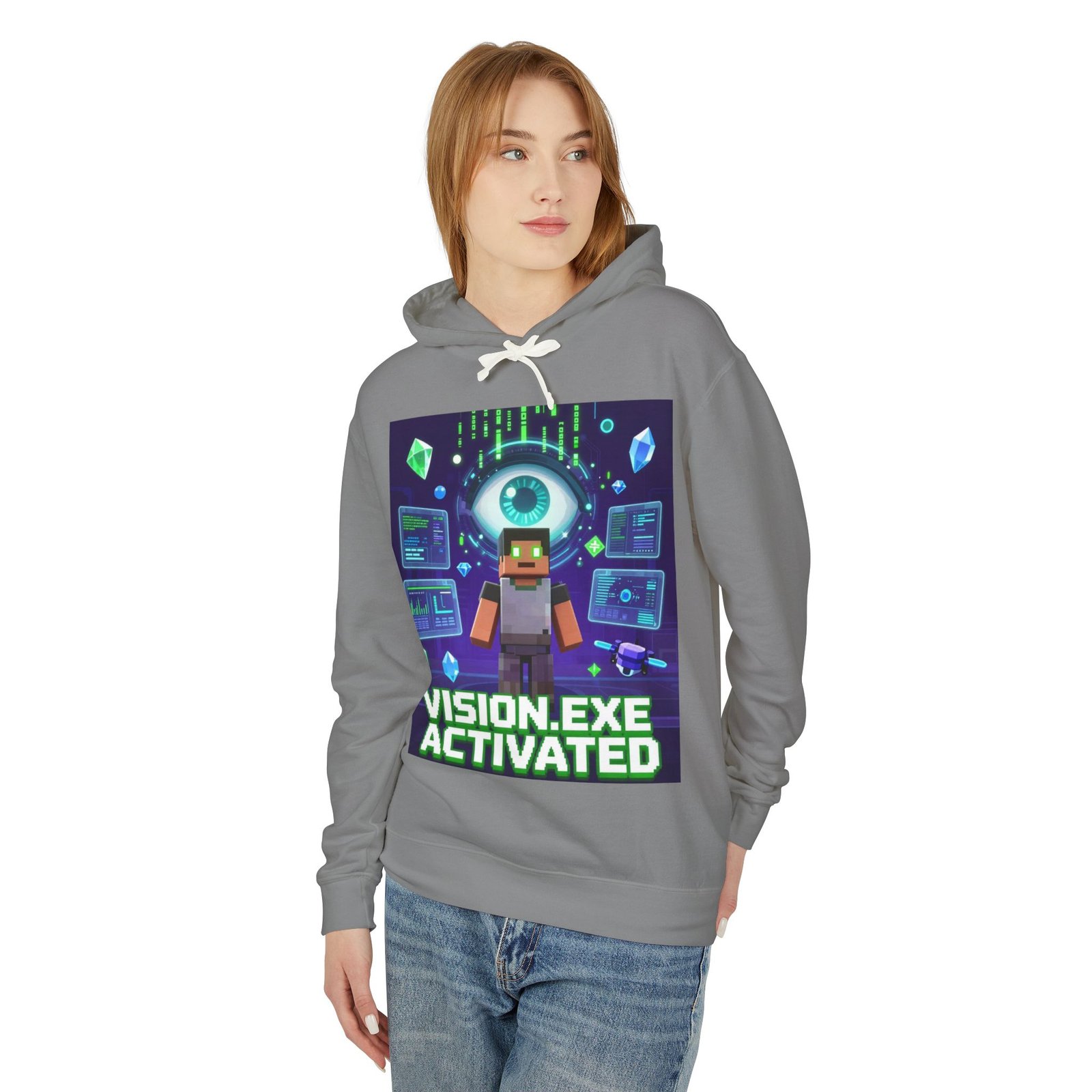 Vision.exe Activated Hoodie — Retro Gamer Tech Graphic Sweatshirt - Image 31