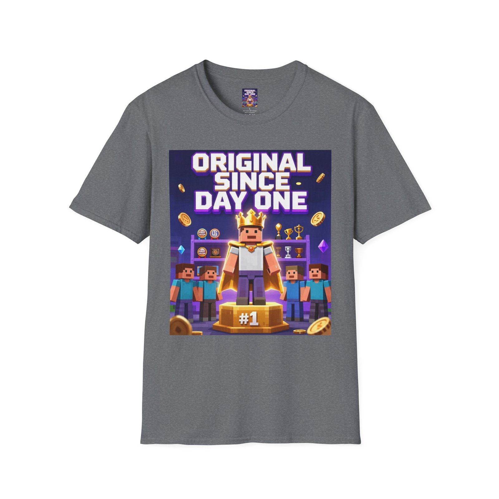 Original Since Day One T‑Shirt — Gamer Retro Crown Design - Image 23