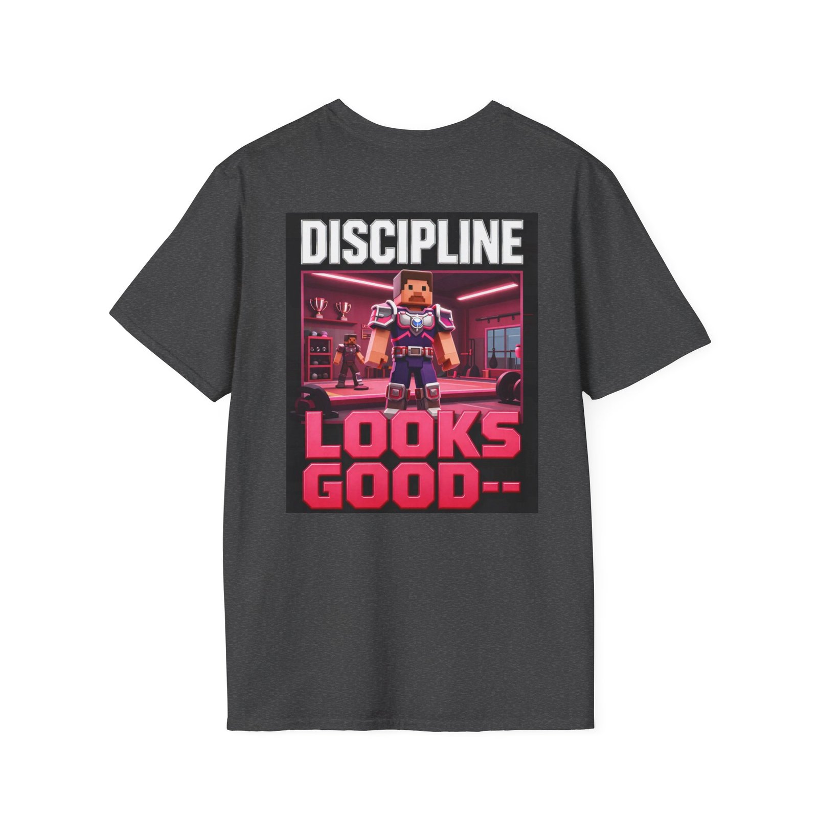 T‑Shirt — 'DISCIPLINE Looks Good' Gamer Pixel Armor Tee - Image 28