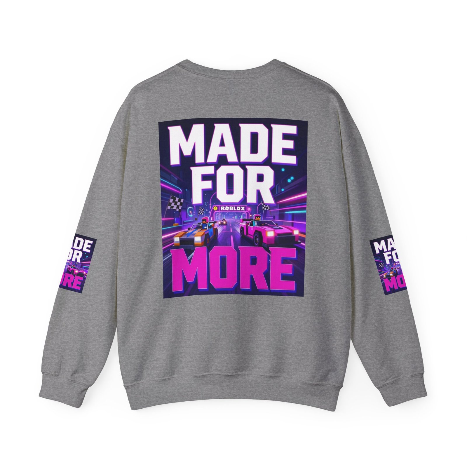 Made For More Sweatshirt — Retro Neon Racing Graphic Crewneck - Image 30