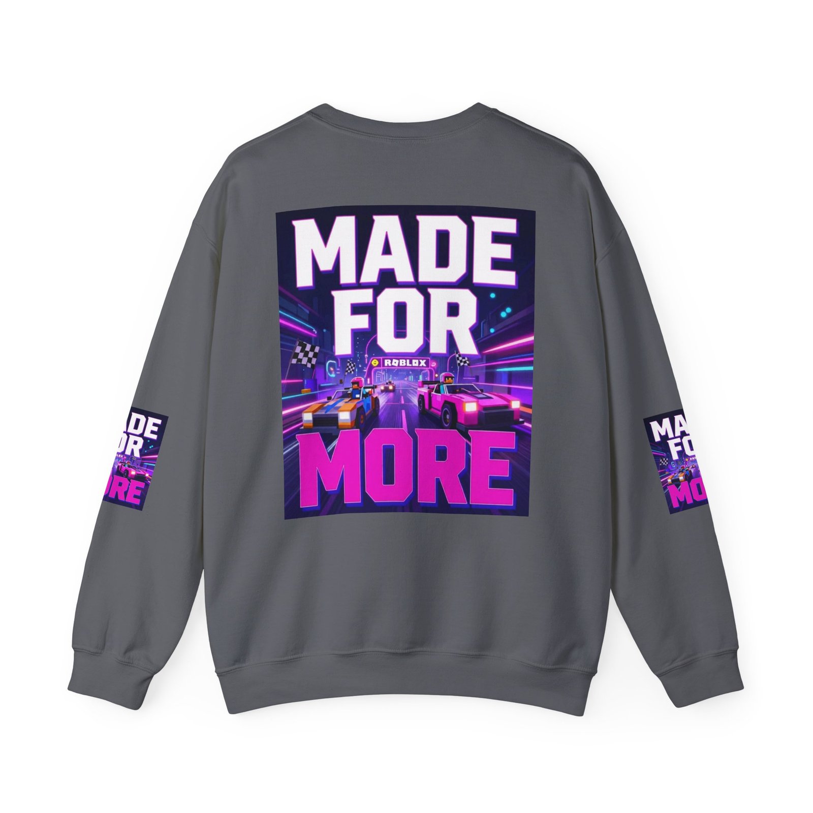 Made For More Sweatshirt — Retro Neon Racing Graphic Crewneck - Image 38