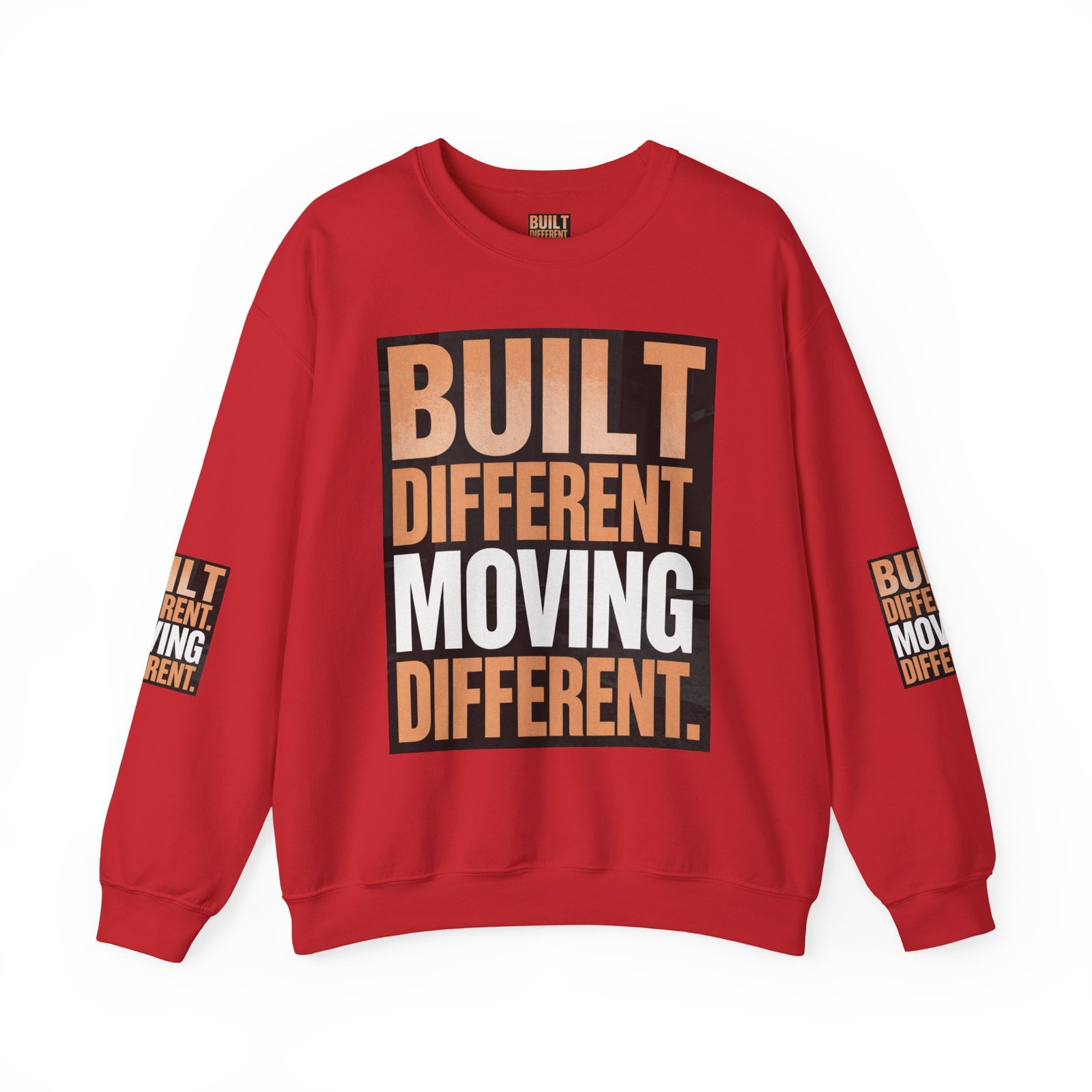 Built Different Crewneck Sweatshirt — "Built Different. Moving Different." Graphic Pullover - Image 45