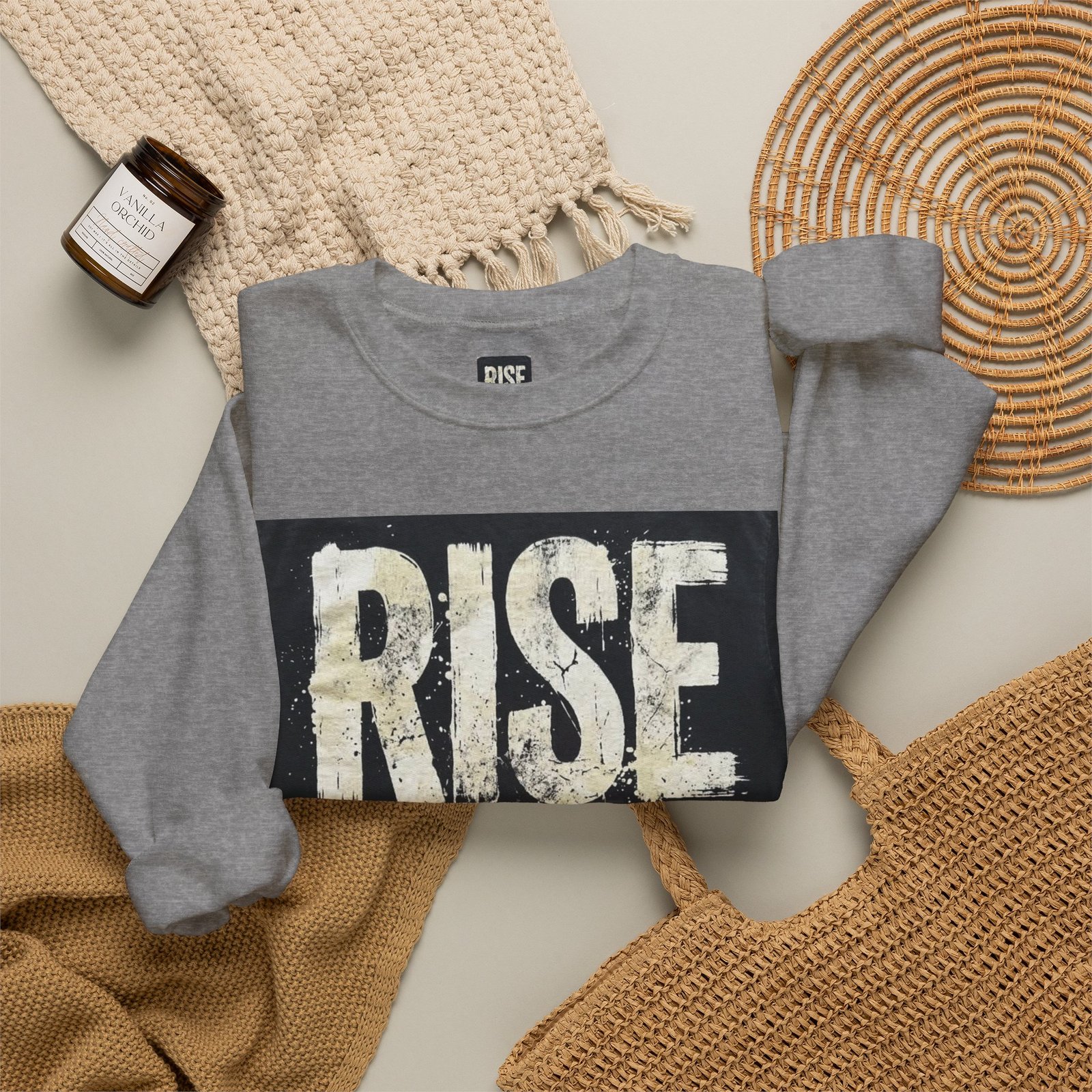 Crewneck Sweatshirt — "RISE WITHOUT PERMISSION" Bold Graphic - Image 32