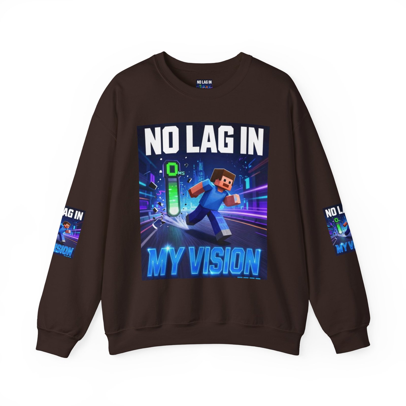 No Lag In My Vision Sweatshirt — Gamer Graphic Crewneck - Image 25