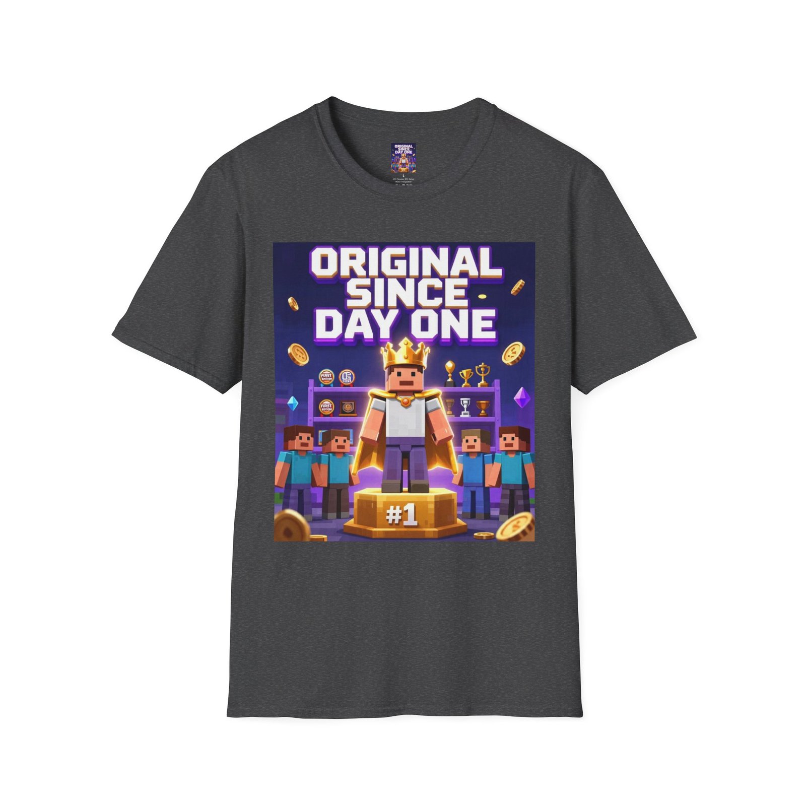 Original Since Day One T‑Shirt — Gamer Retro Crown Design - Image 27