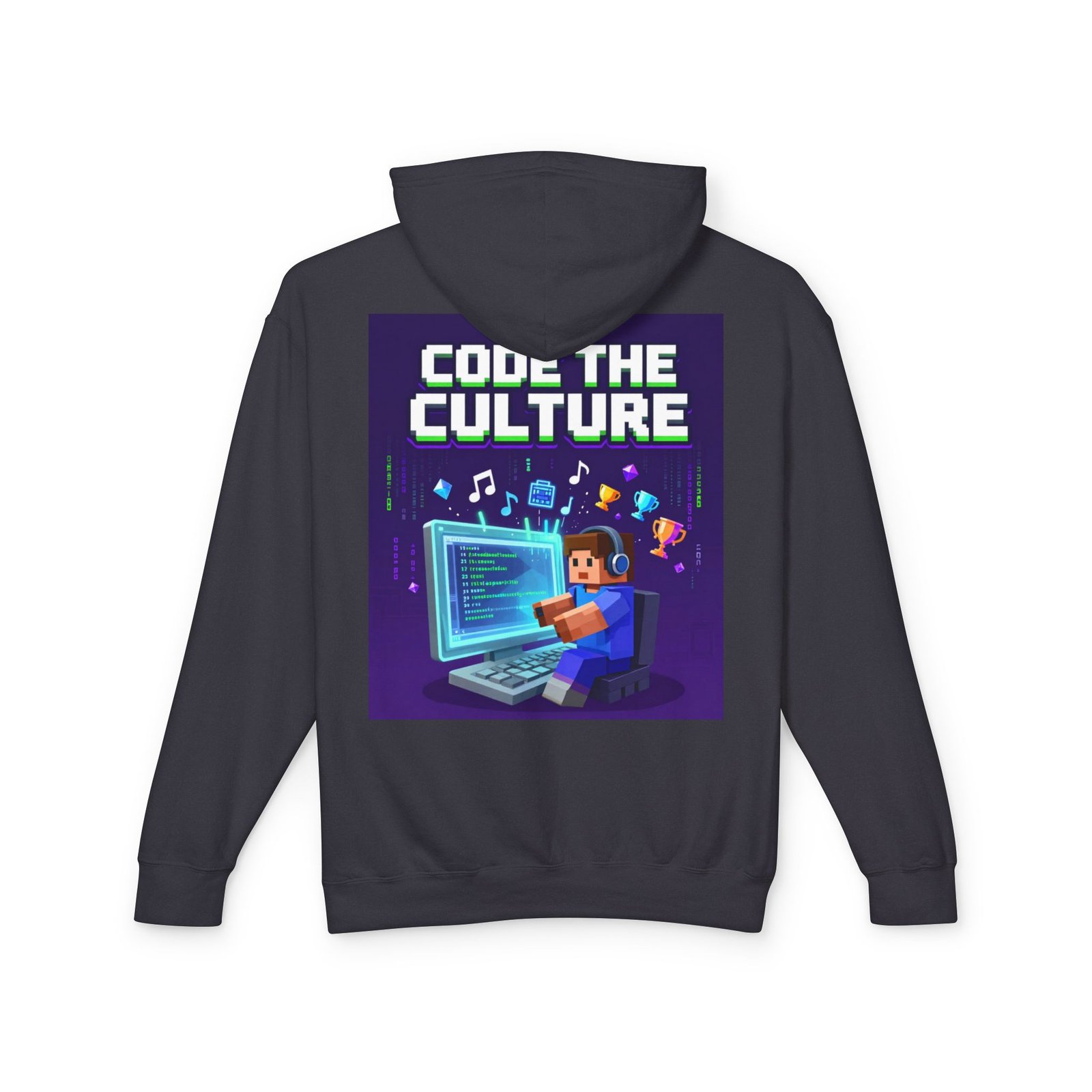 Code the Culture Hoodie — Gamer Programmer Graphic Pullover - Image 38