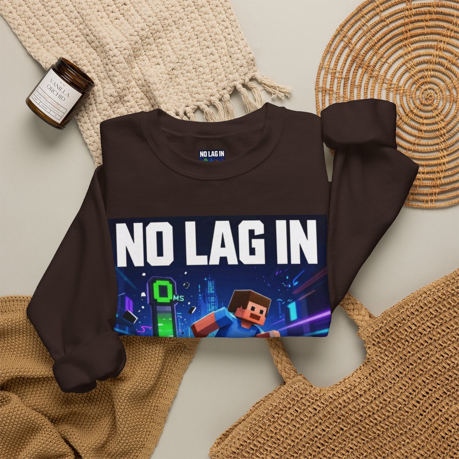 No Lag In My Vision Sweatshirt — Gamer Graphic Crewneck - Image 28
