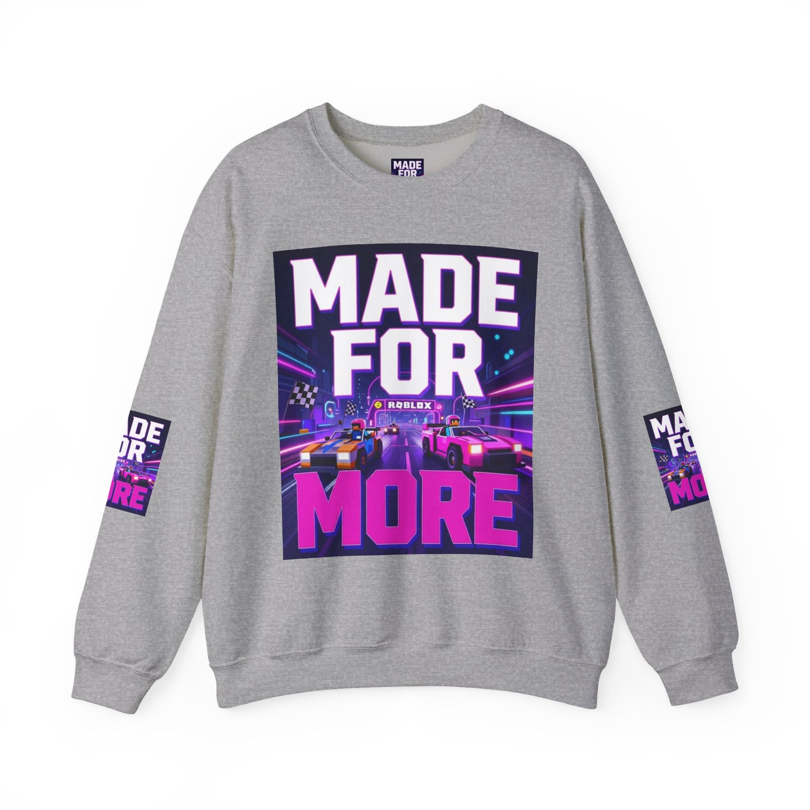 Made For More Sweatshirt — Retro Neon Racing Graphic Crewneck - Image 21