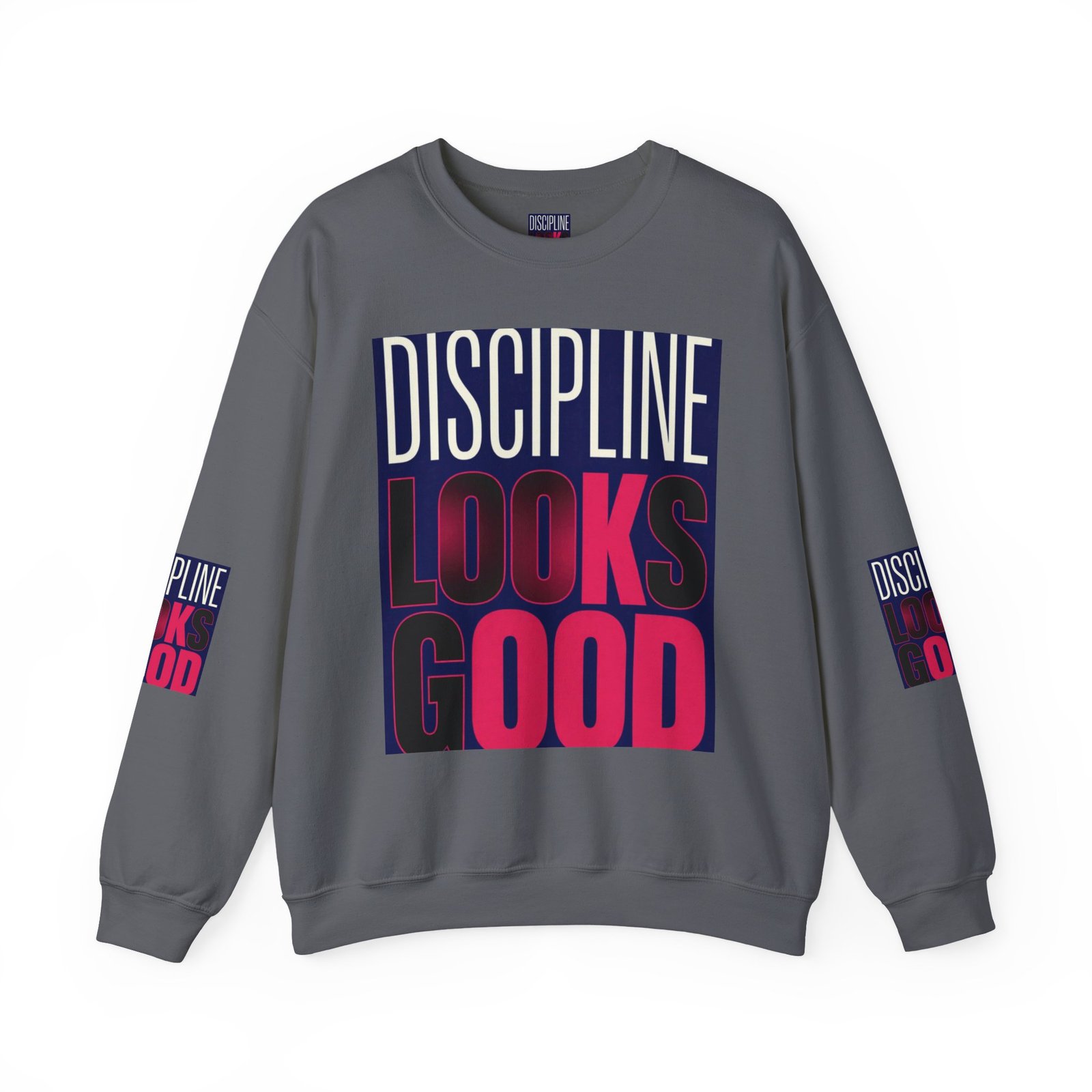 Discipline Looks Good Sweatshirt — Motivational Graphic Crewneck - Image 37