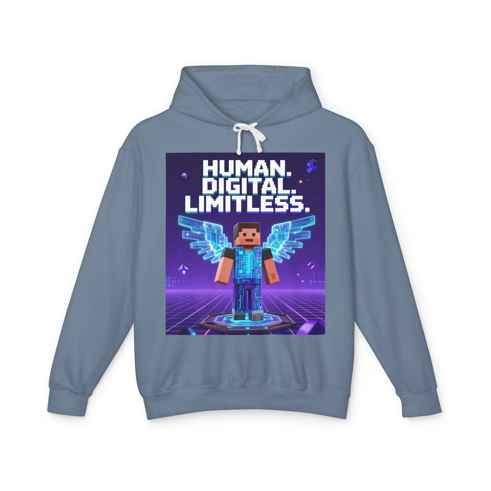 Digital Angel Hoodie — "Human. Digital. Limitless." Gamer Sweatshirt - Image 33