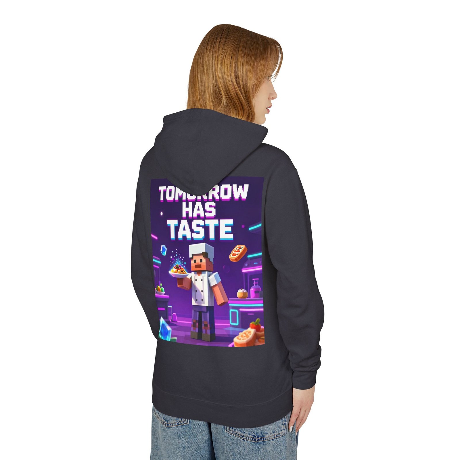 Tomorrow Has Taste Hoodie — Retro Pixel Chef Gaming Sweatshirt - Image 40