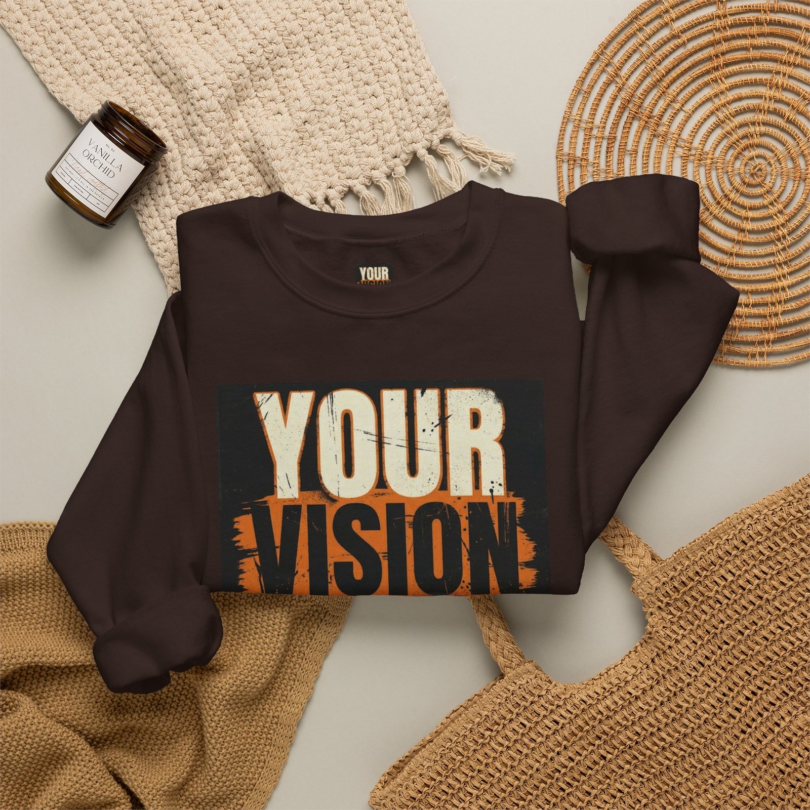 Crewneck Sweatshirt — “Your Vision Is Valid” Inspirational Graphic - Image 28