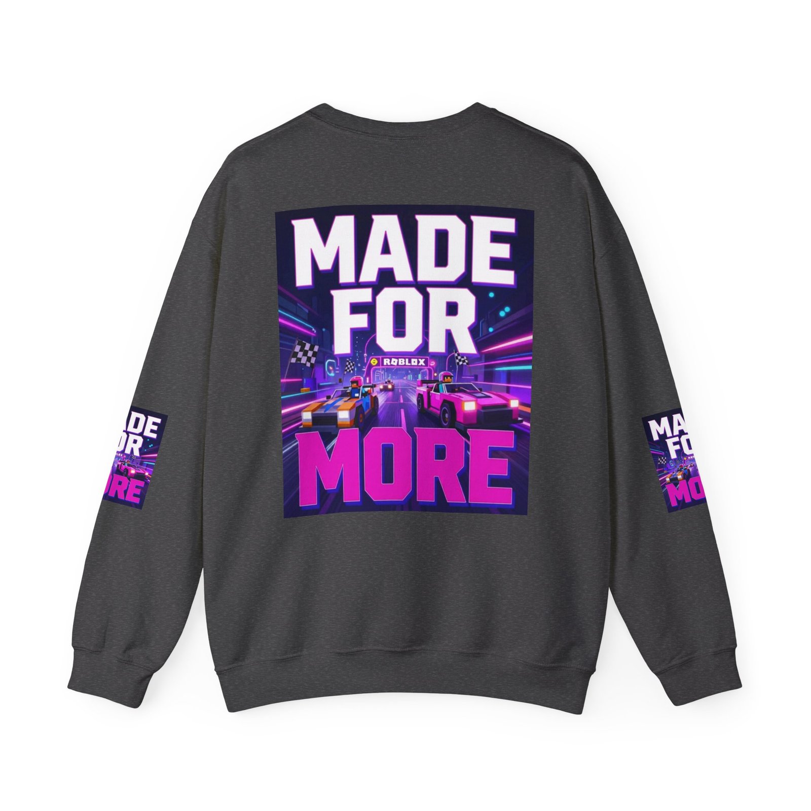 Made For More Sweatshirt — Retro Neon Racing Graphic Crewneck - Image 34