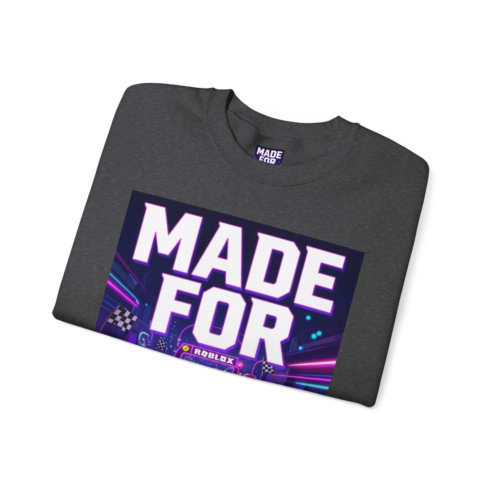 Made For More Sweatshirt — Retro Neon Racing Graphic Crewneck - Image 35