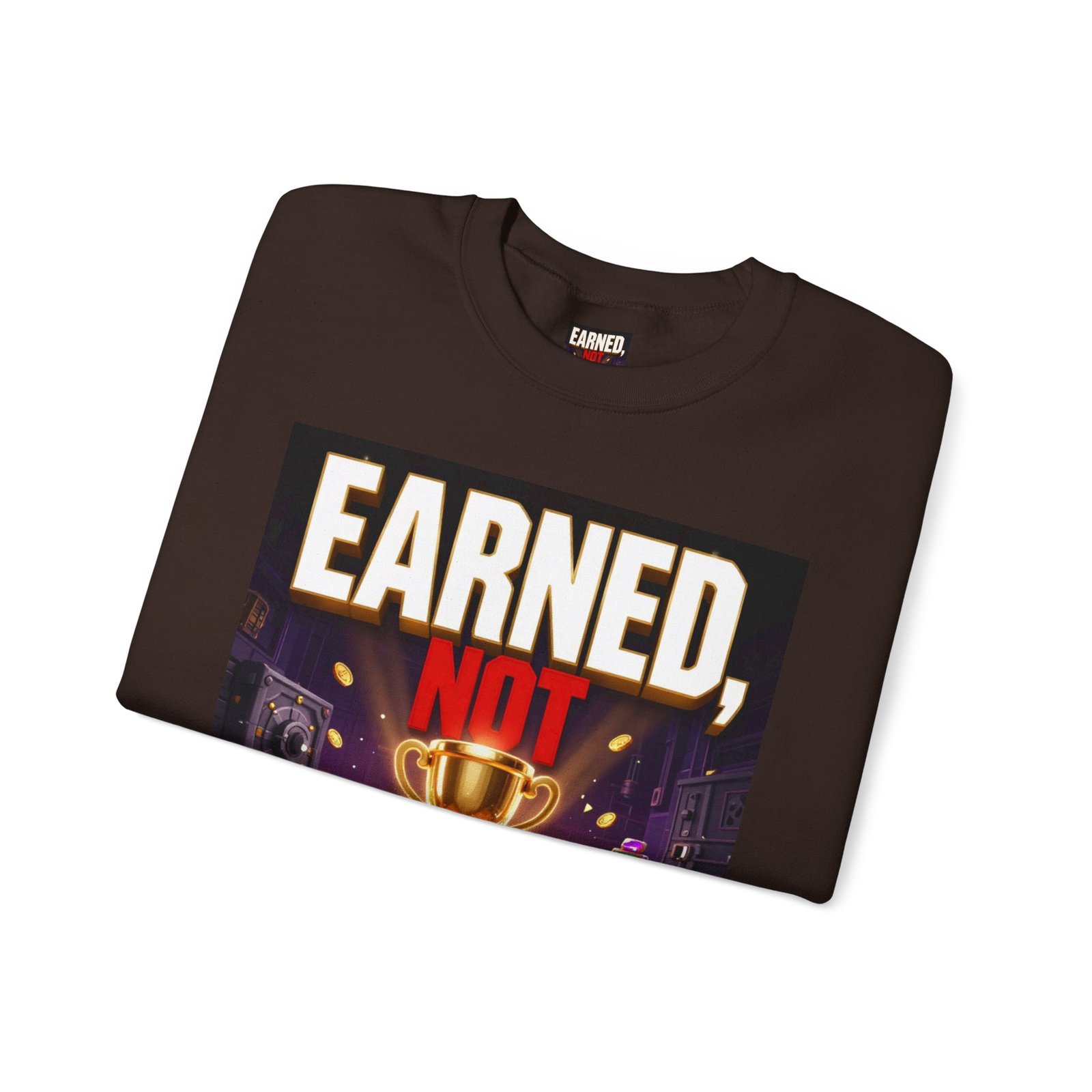 Crewneck Sweatshirt — "Earned, Not Explained" Trophy Graphic - Image 27