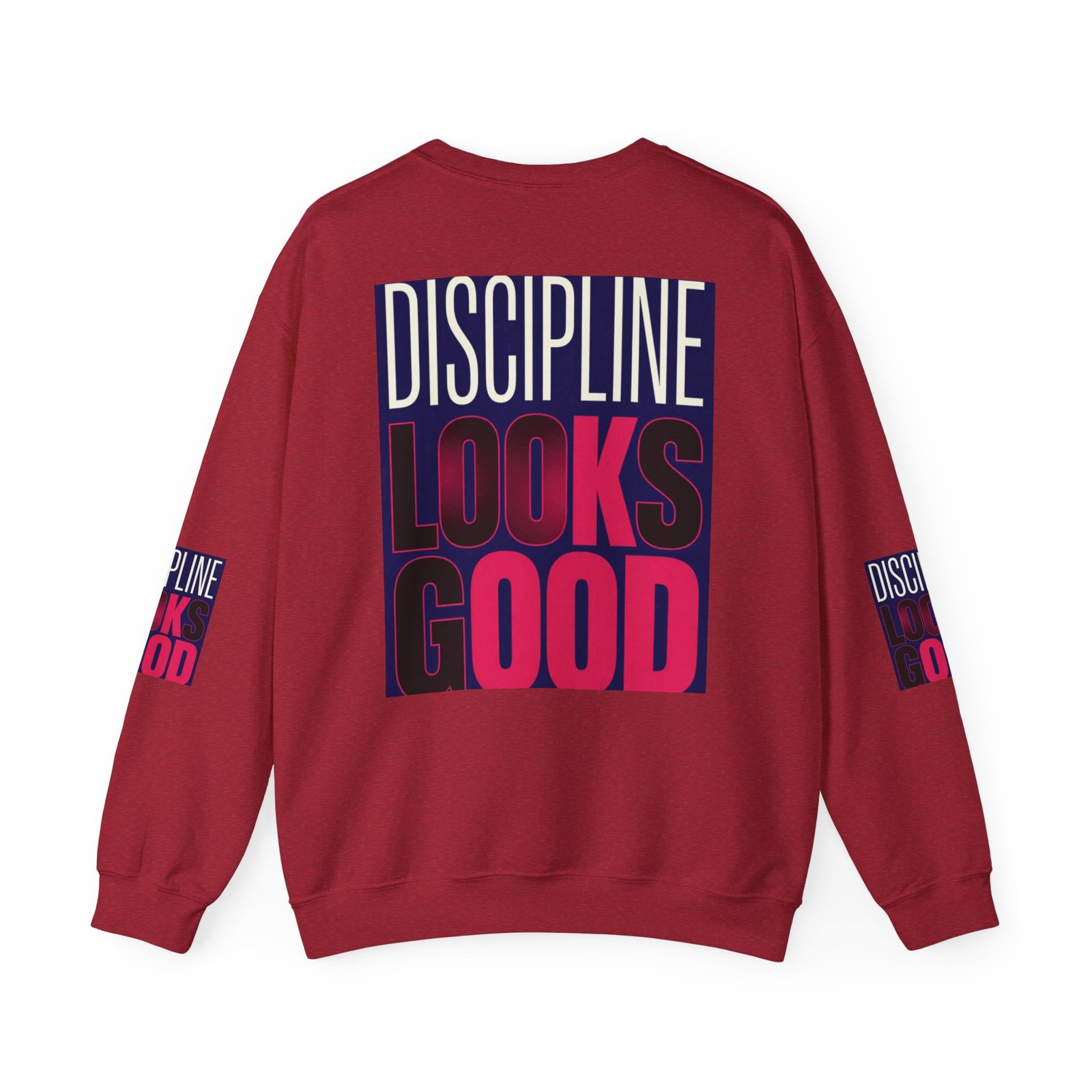 Discipline Looks Good Sweatshirt — Motivational Graphic Crewneck - Image 50